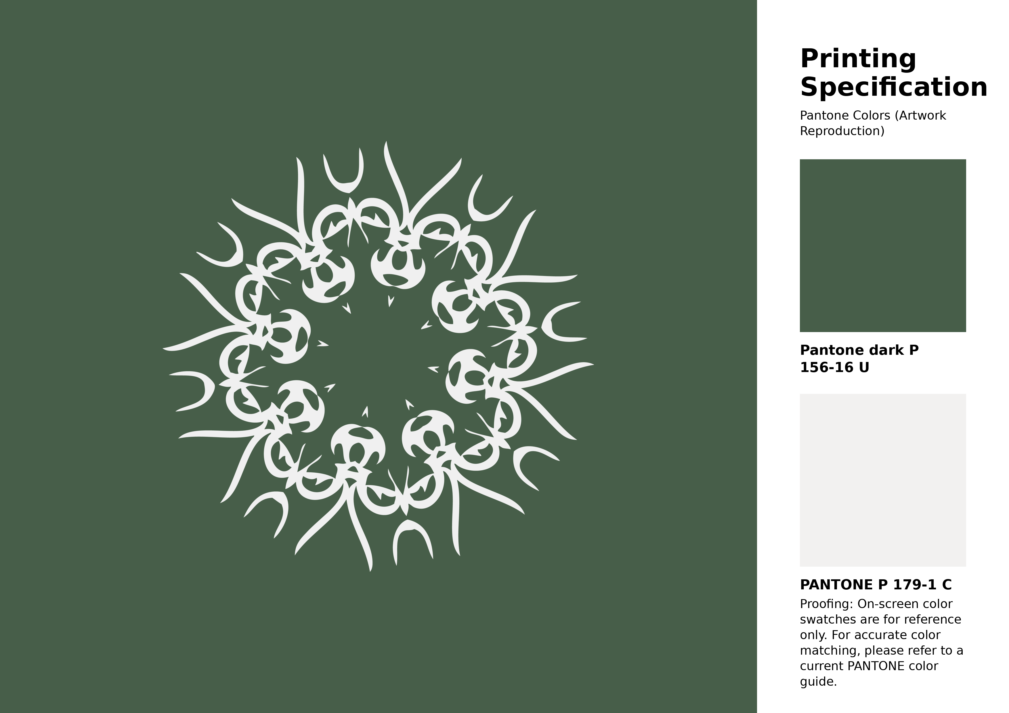High-quality artwork and graphic illustration using Pantone P 156-16 U Color | Hex color Code #475e49. A fantastic creative resource for designers and artists. #artwork #illustration #graphicart #475e49