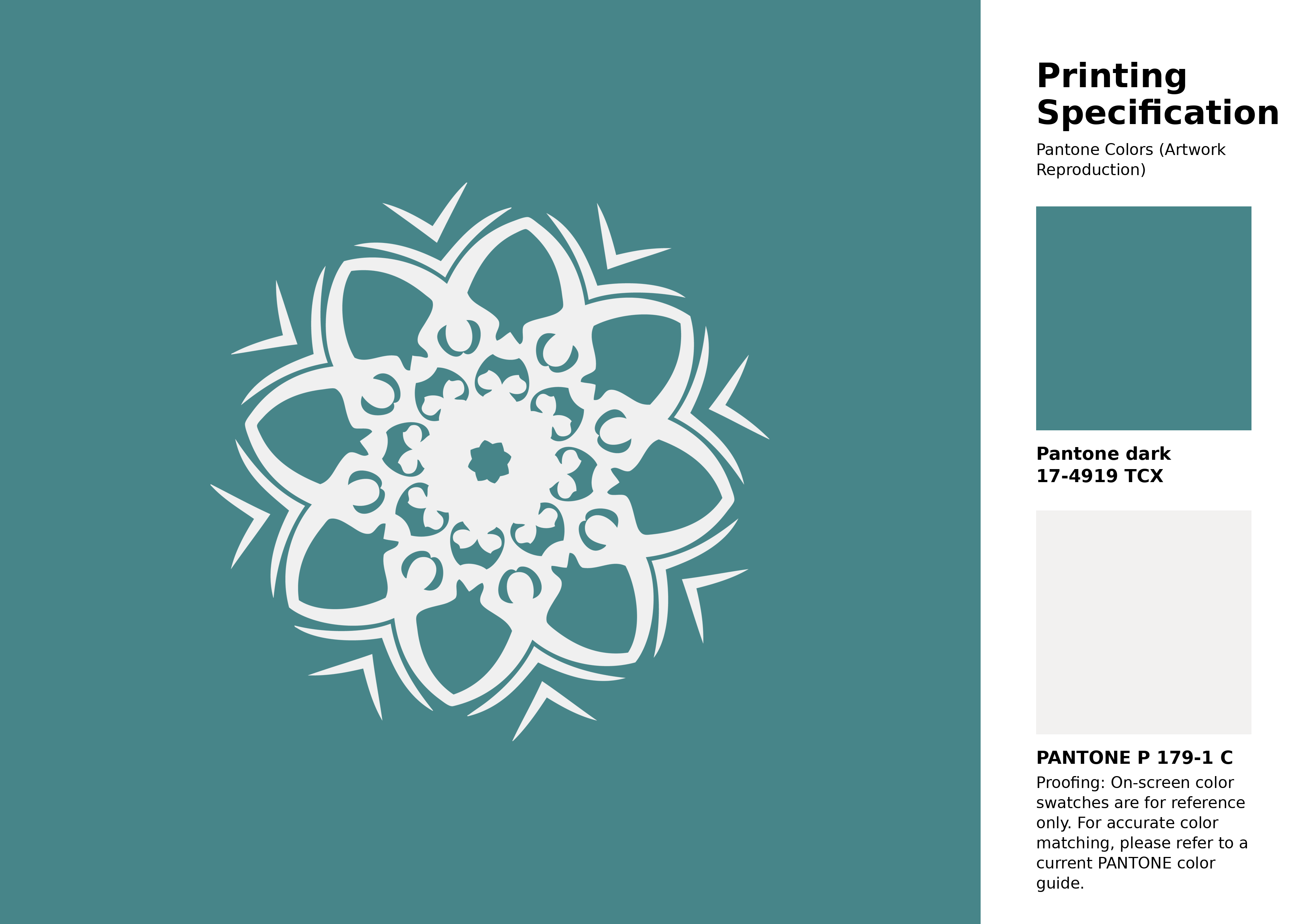 Hex Color #478589 | Printing Match PANTONE 17-4919 TCX | Color