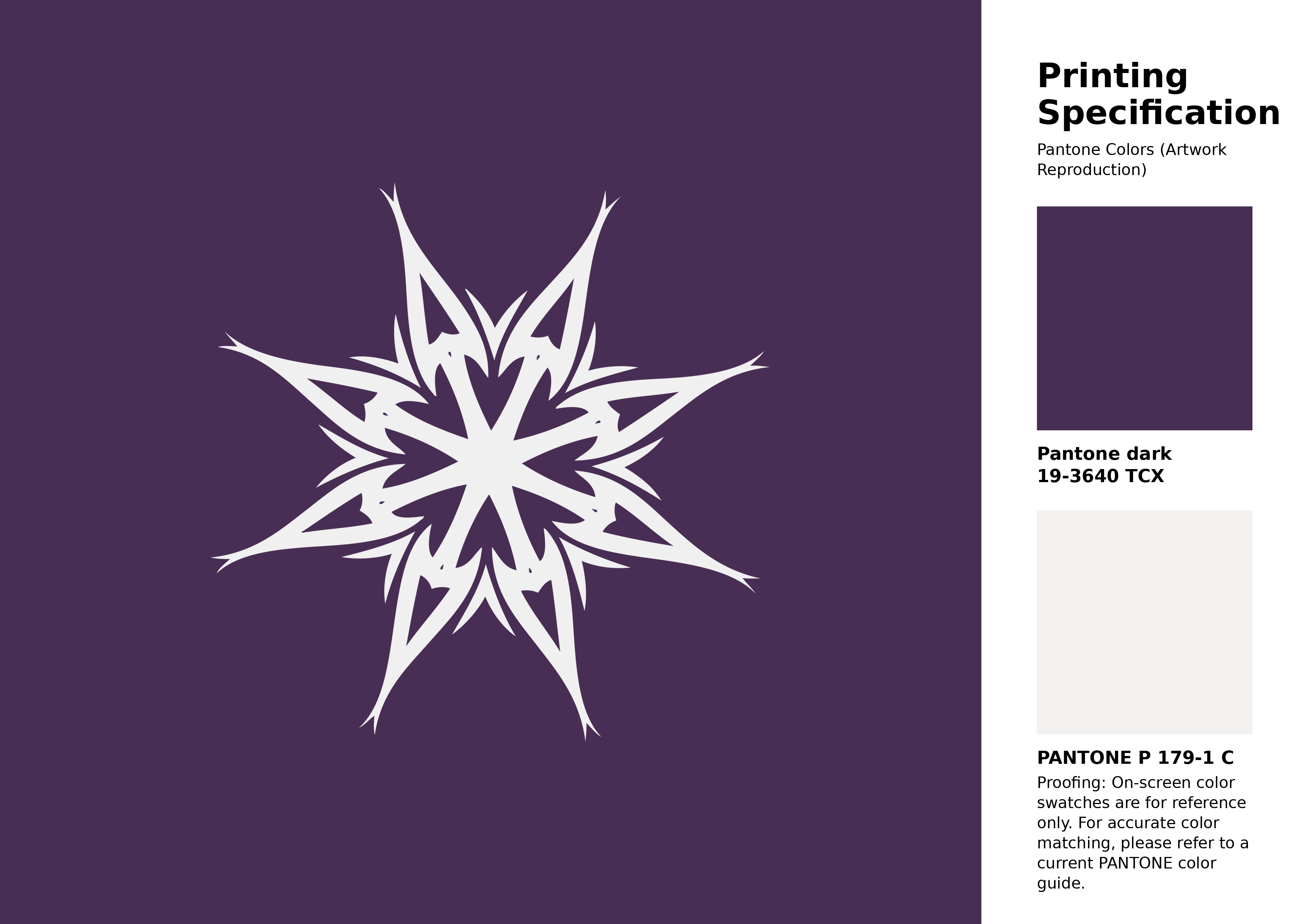 High-quality artwork and graphic illustration using Pantone 19-3640 Tcx Crown Jewel Color | Hex color Code #482d54. A fantastic creative resource for designers and artists. #artwork #illustration #graphicart #482d54