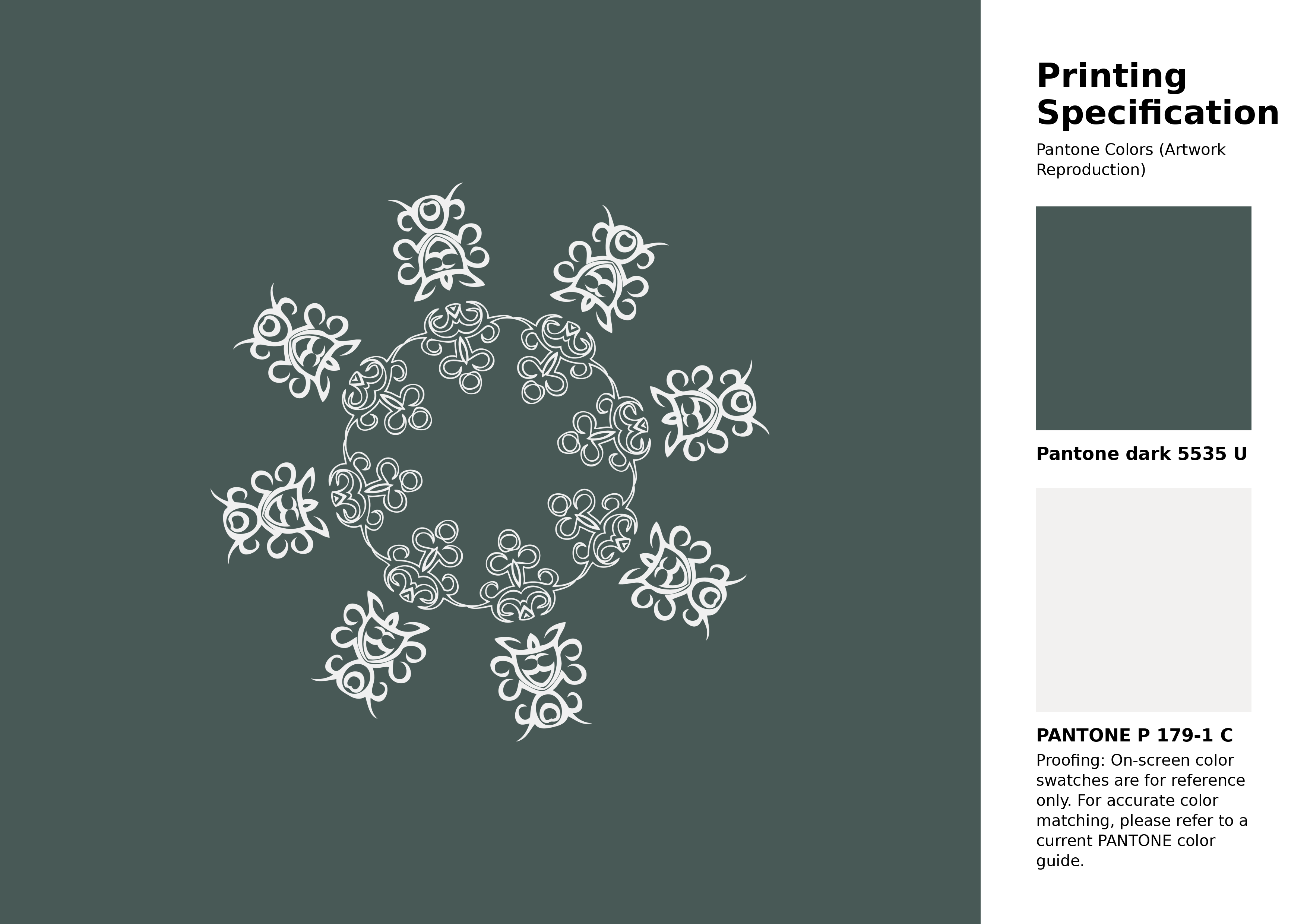 Hex Color #485956 | Pantone PANTONE 5535 U | Hsl | Rgb