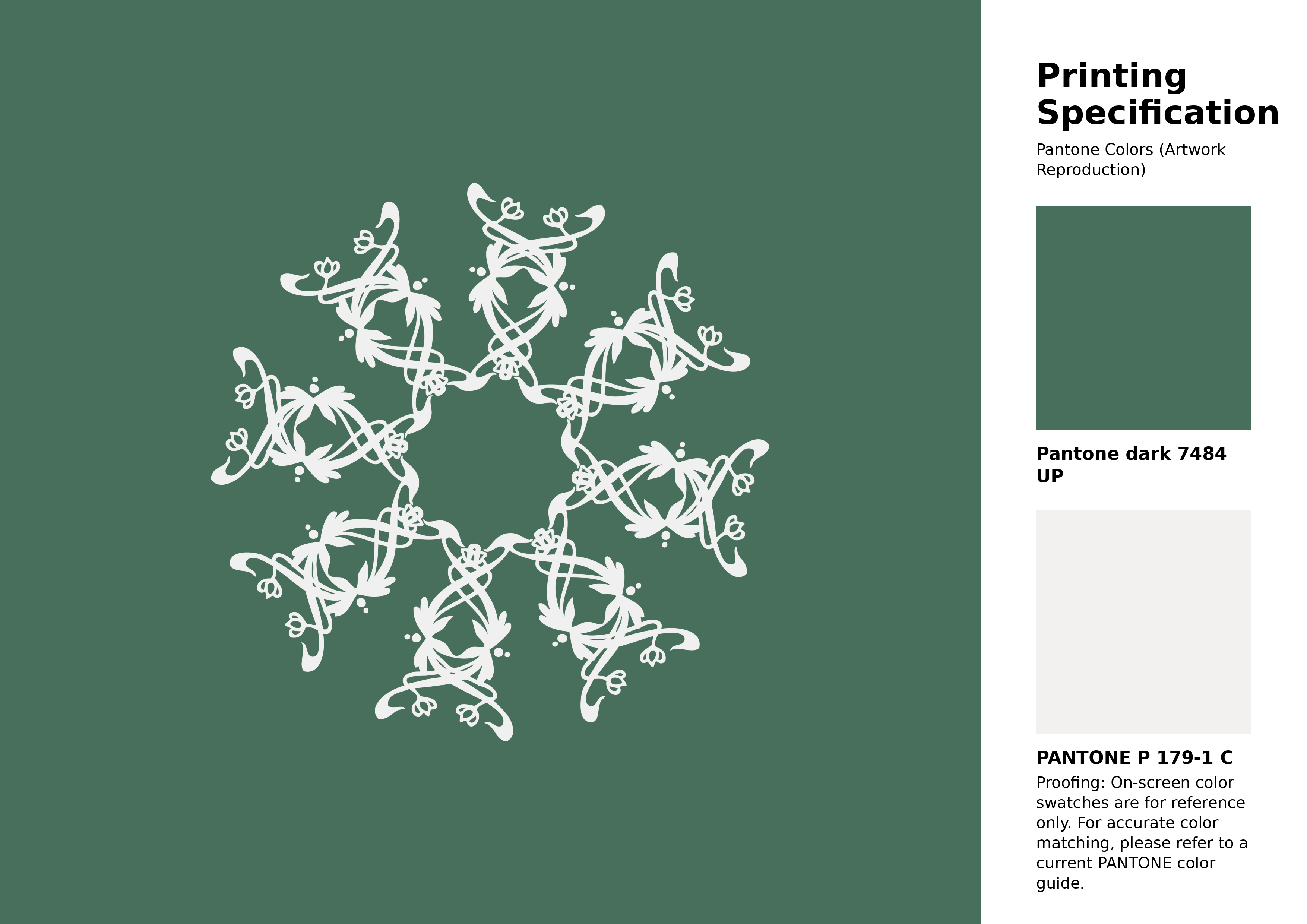 High-quality artwork and graphic illustration using Pantone 7484 UP Color | Hex color Code #486f5c. A fantastic creative resource for designers and artists. #artwork #illustration #graphicart #486f5c