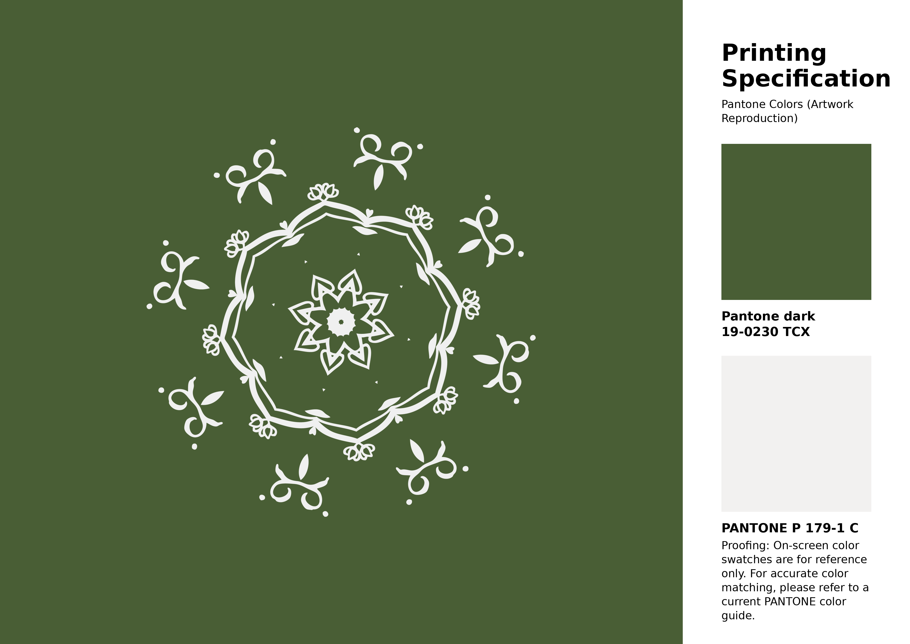 High-quality artwork and graphic illustration using Pantone 19-0230 Tcx Garden Green Color | Hex color Code #495e35. A fantastic creative resource for designers and artists. #artwork #illustration #graphicart #495e35