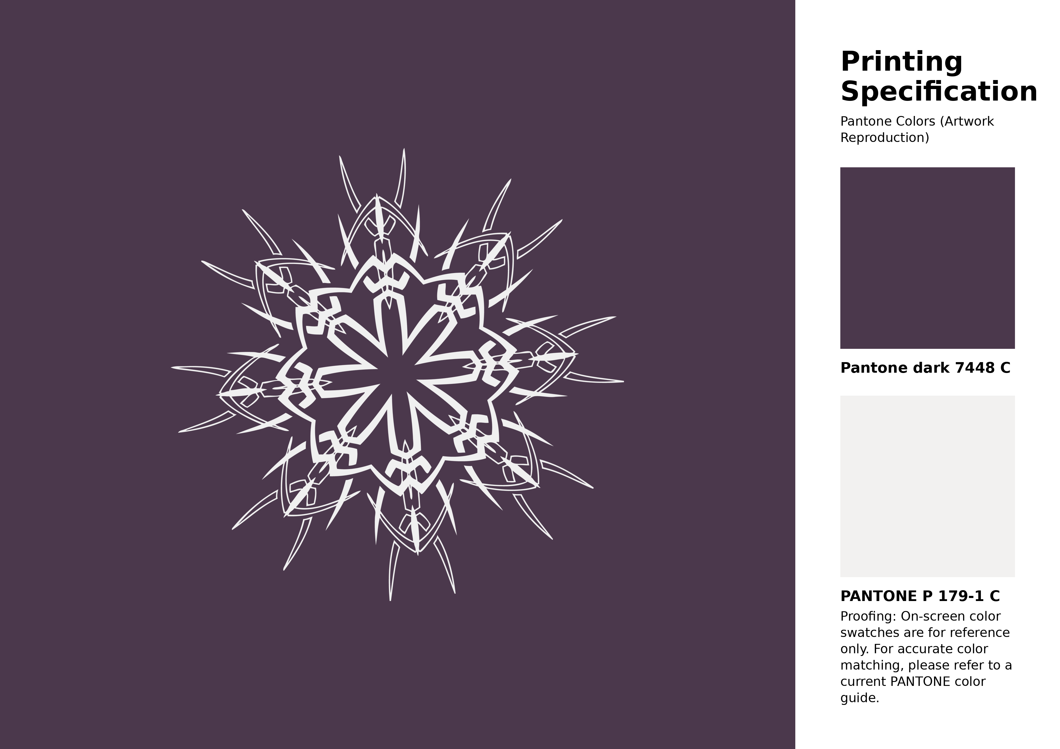 High-quality artwork and graphic illustration using Pantone 7448 C Color | Hex color Code #4b384c. A fantastic creative resource for designers and artists. #artwork #illustration #graphicart #4b384c