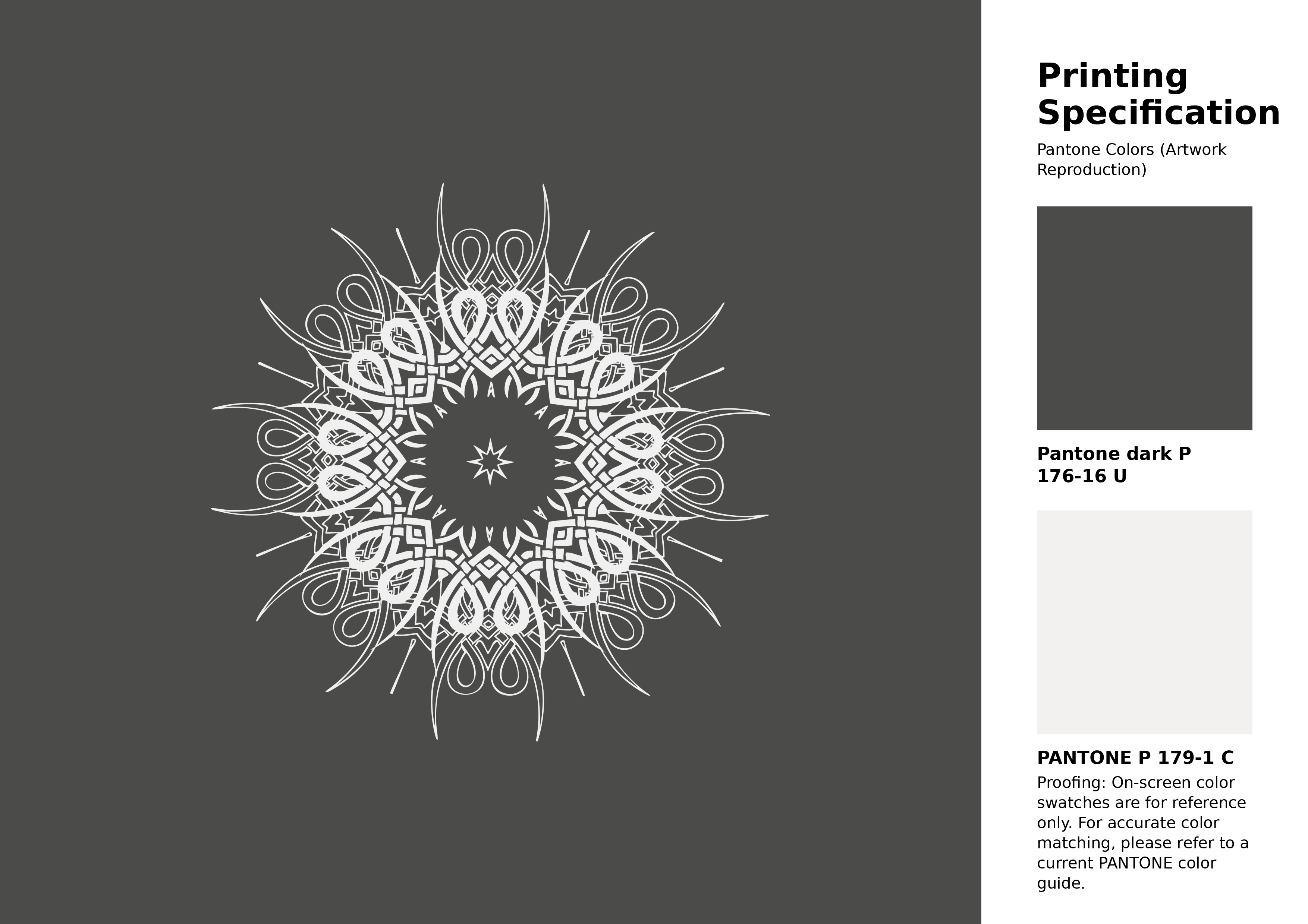 High-quality artwork and graphic illustration using Pantone P 176-16 U Color | Hex color Code #4b4b4a. A fantastic creative resource for designers and artists. #artwork #illustration #graphicart #4b4b4a