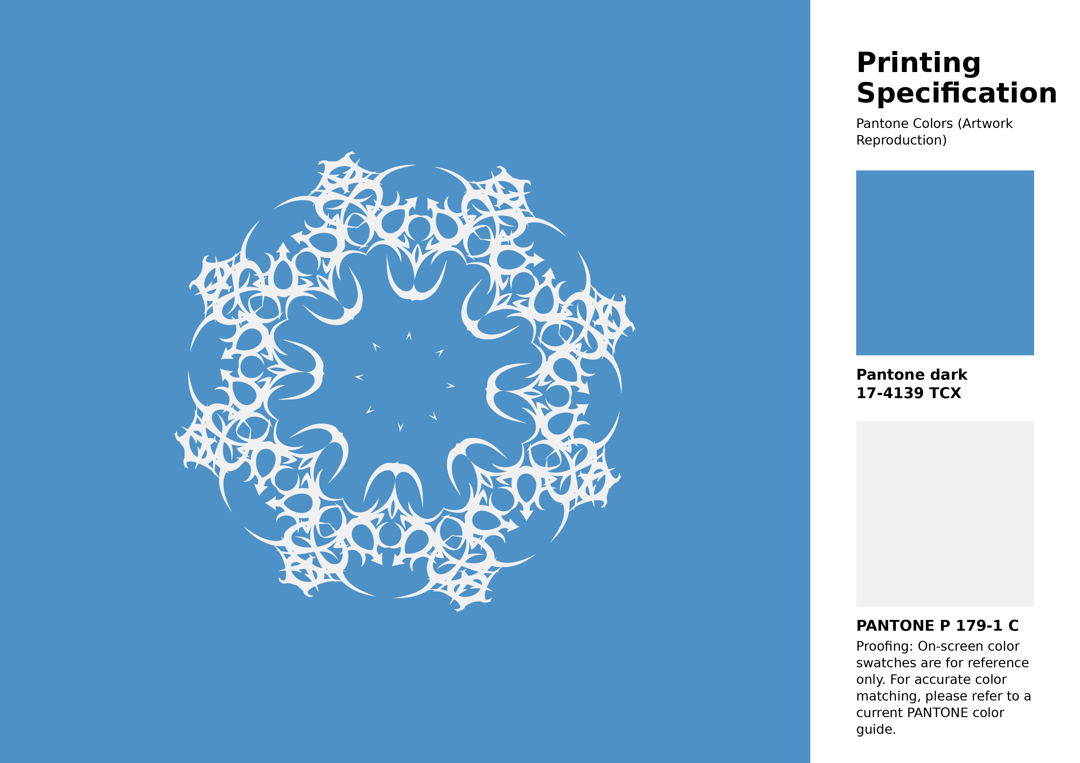High-quality artwork and graphic illustration using Pantone 17-4139 Tcx Azure Blue Color | Hex color Code #4d91c6. A fantastic creative resource for designers and artists. #artwork #illustration #graphicart #4d91c6