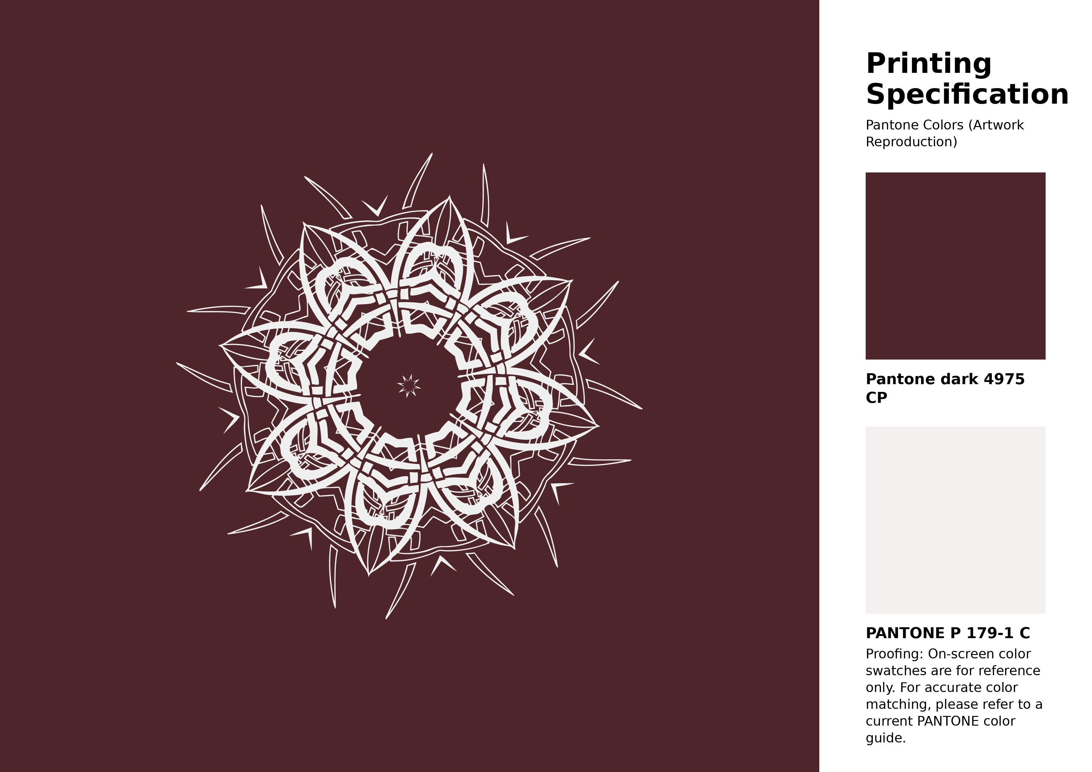 High-quality artwork and graphic illustration using Pantone 4975 CP Color | Hex color Code #4e2629. A fantastic creative resource for designers and artists. #artwork #illustration #graphicart #4e2629