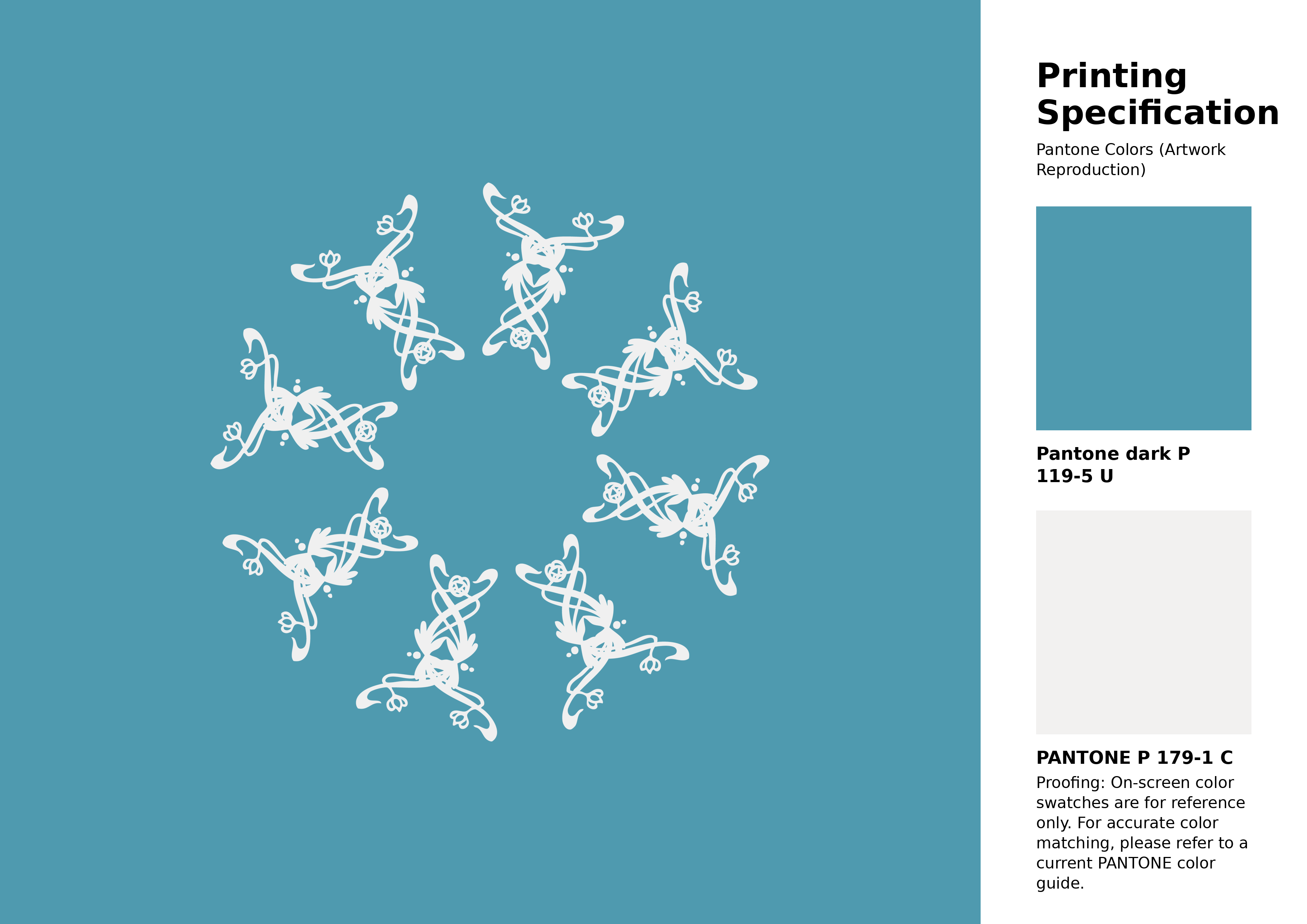 High-quality artwork and graphic illustration using Pantone P 119-5 U Color | Hex color Code #4f9aaf. A fantastic creative resource for designers and artists. #artwork #illustration #graphicart #4f9aaf
