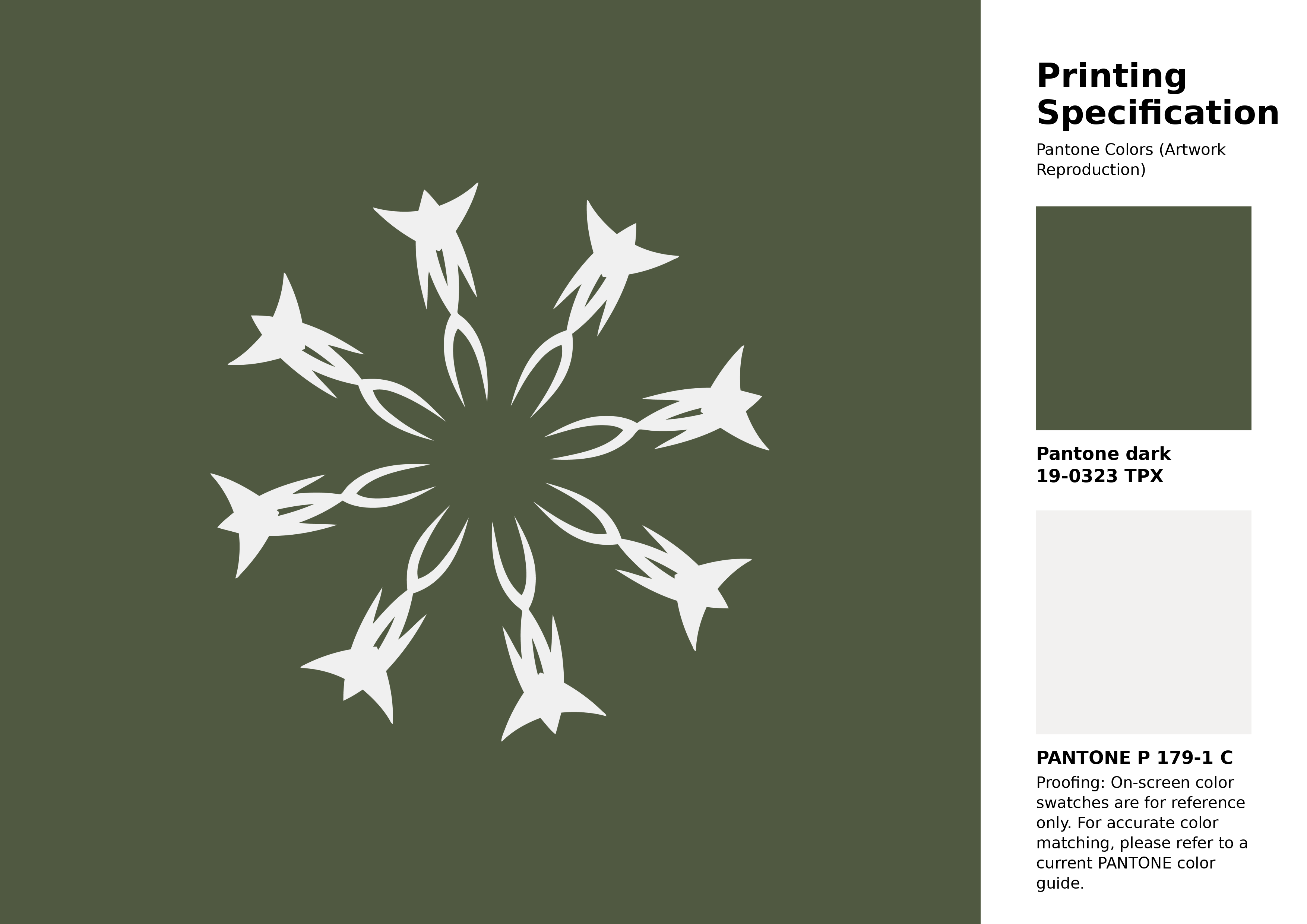 Hex Color #505941 | Printing Match PANTONE 19-0323 TPX | Color