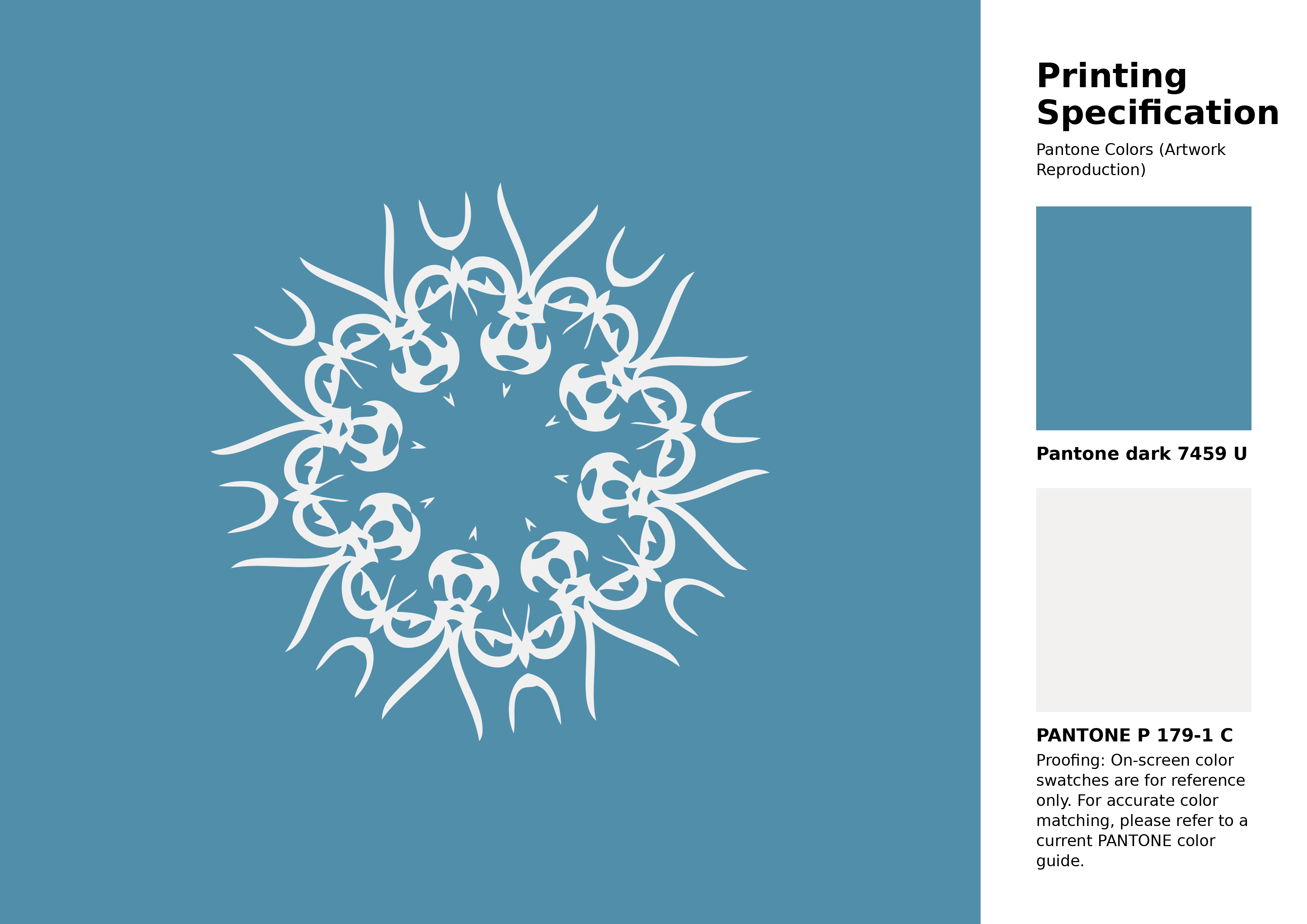 High-quality artwork and graphic illustration using Pantone 7459 U Color | Hex color Code #518eaa. A fantastic creative resource for designers and artists. #artwork #illustration #graphicart #518eaa