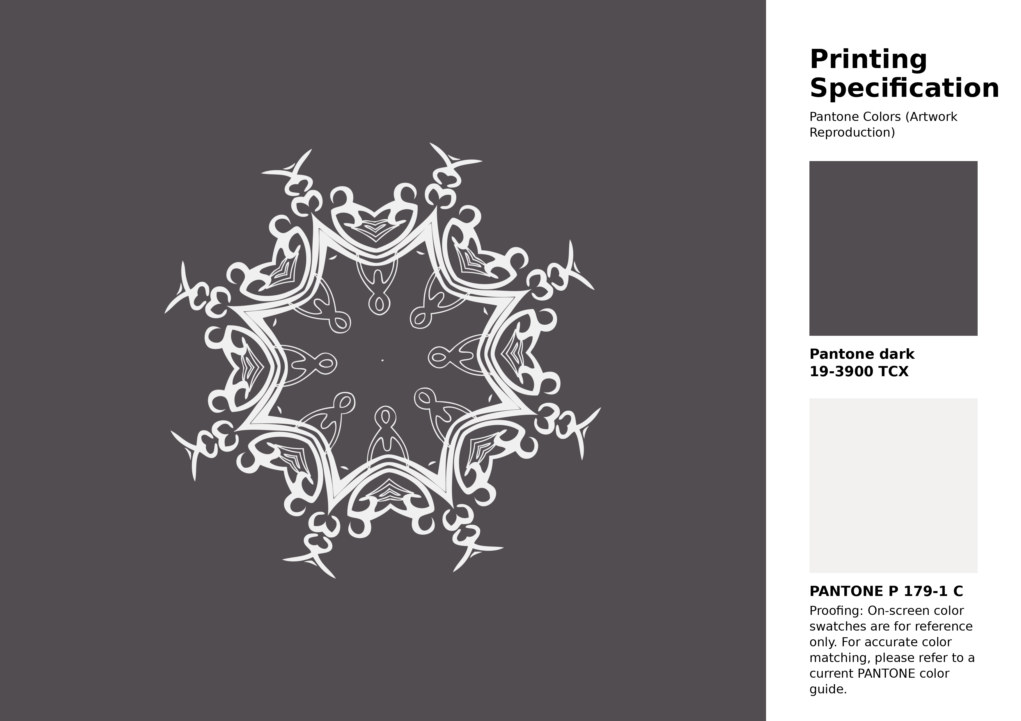 Hex Color #524d50 | Printing Match PANTONE 19-3900 TCX | Color ...
