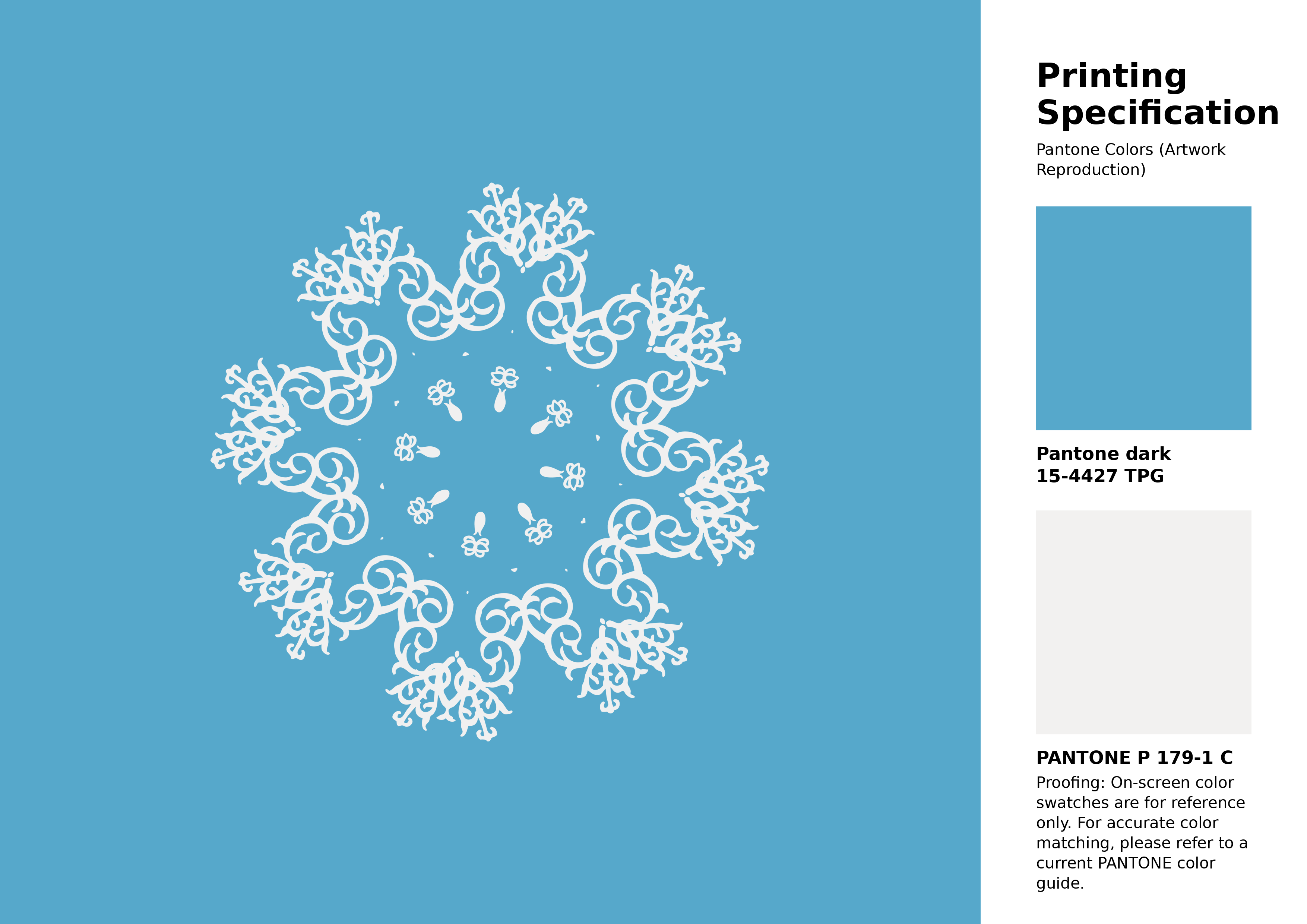 High-quality artwork and graphic illustration using Pantone 15-4427 Tpg Norse Blue Color | Hex color Code #56a8cb. A fantastic creative resource for designers and artists. #artwork #illustration #graphicart #56a8cb