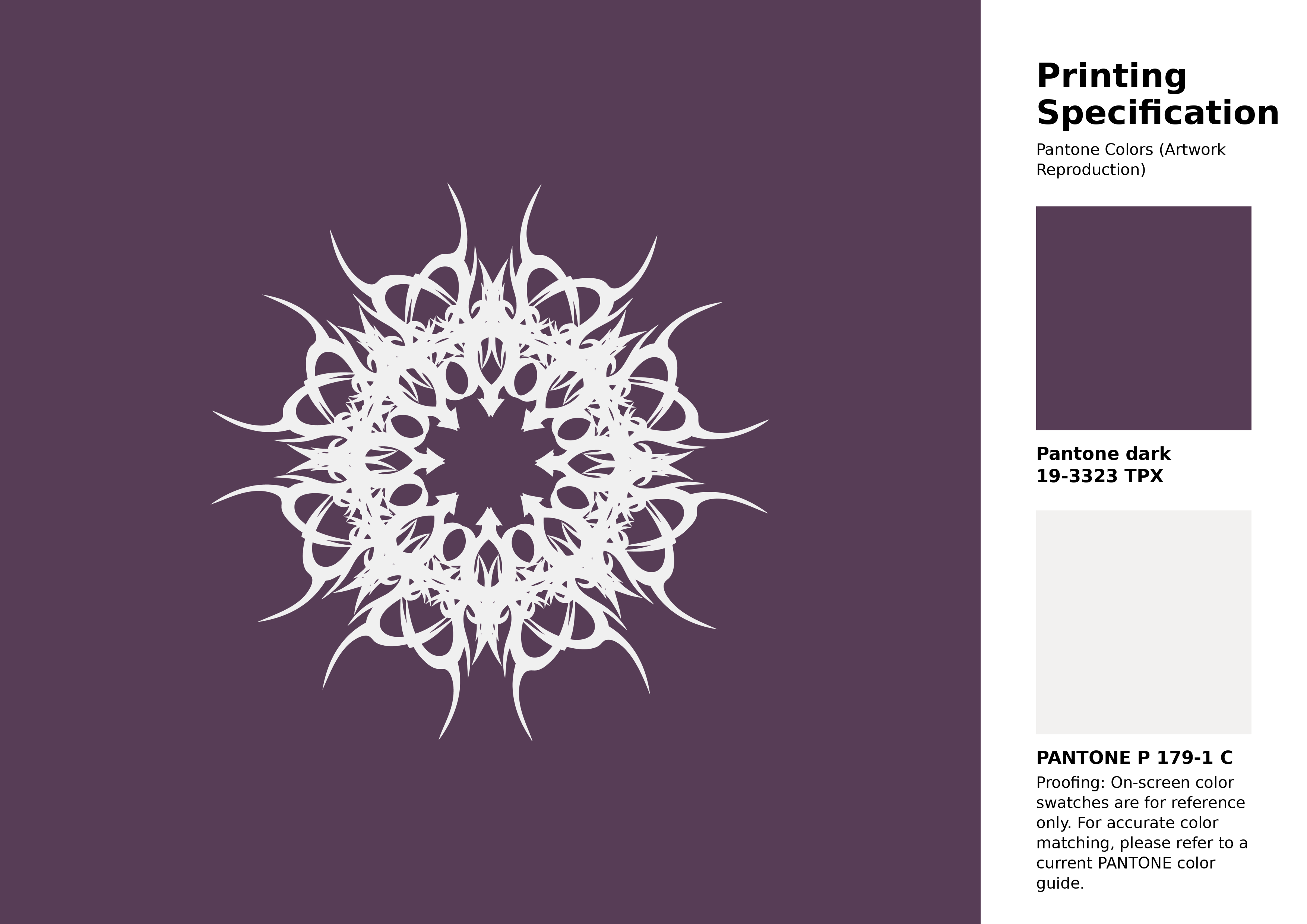High-quality artwork and graphic illustration using Pantone 19-3323 Tpx Deep Purple Color | Hex color Code #573d56. A fantastic creative resource for designers and artists. #artwork #illustration #graphicart #573d56