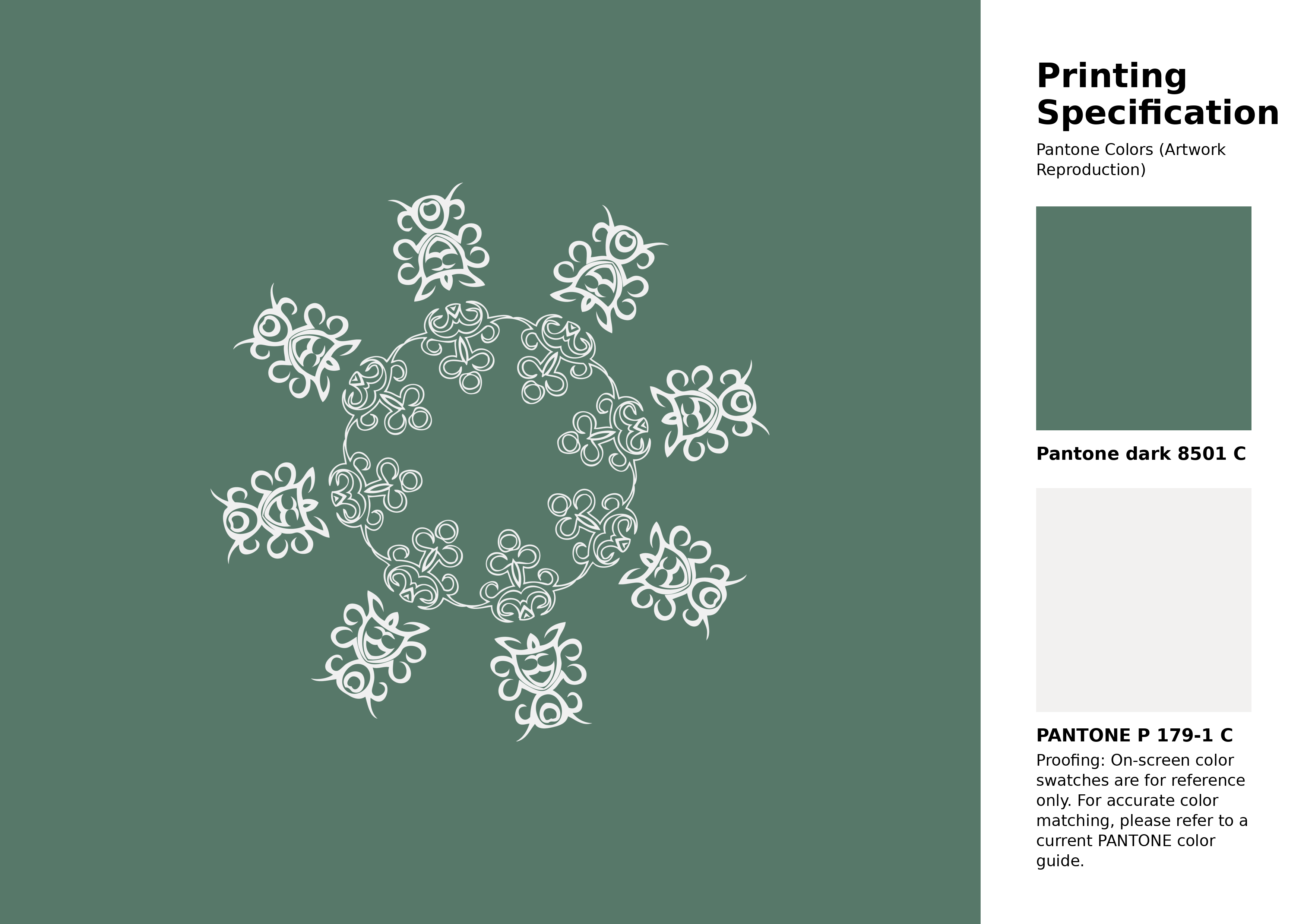 High-quality artwork and graphic illustration using Pantone 8501 C Color | Hex color Code #577869. A fantastic creative resource for designers and artists. #artwork #illustration #graphicart #577869