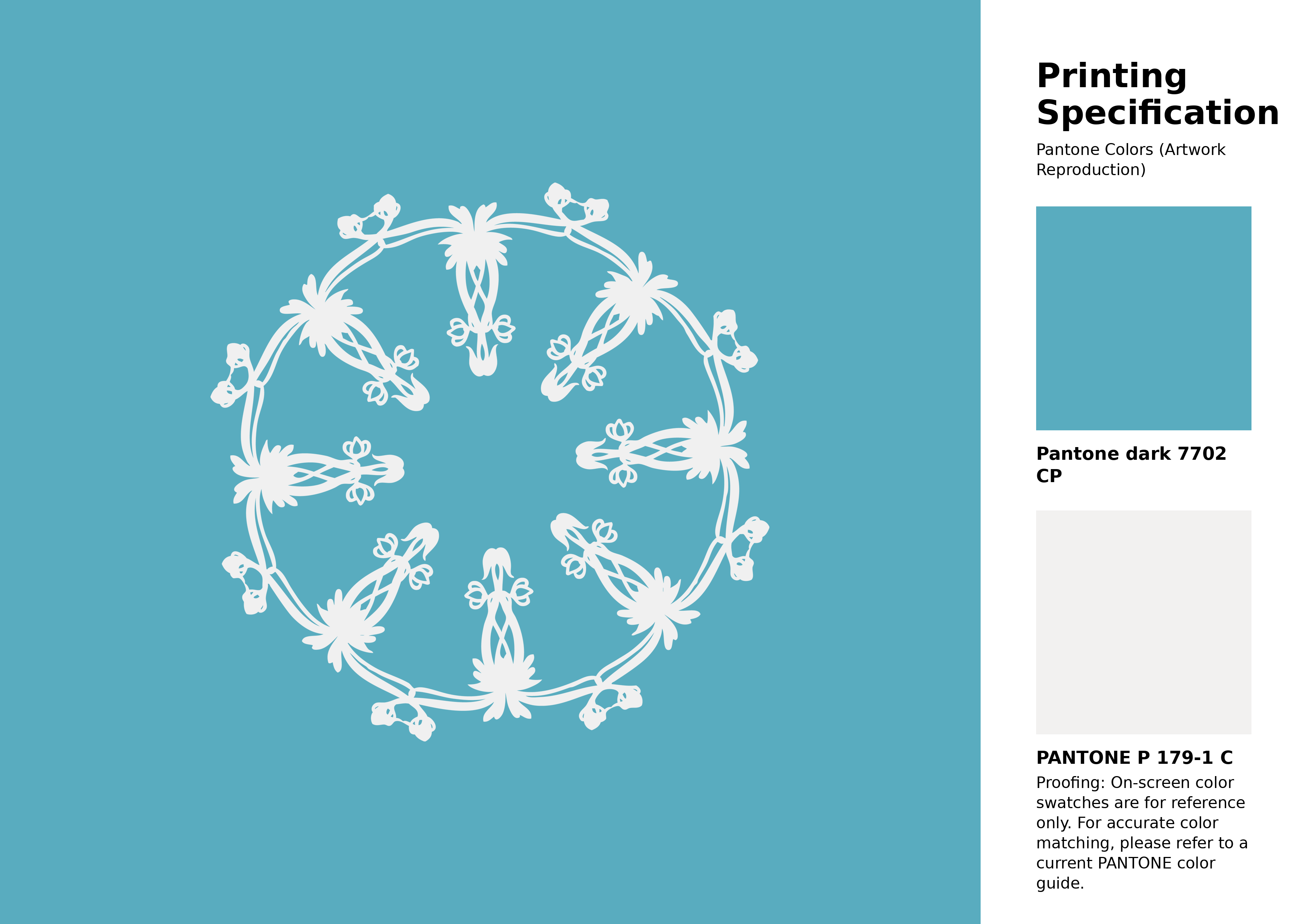 High-quality artwork and graphic illustration using Pantone 7702 CP Color | Hex color Code #59acbf. A fantastic creative resource for designers and artists. #artwork #illustration #graphicart #59acbf