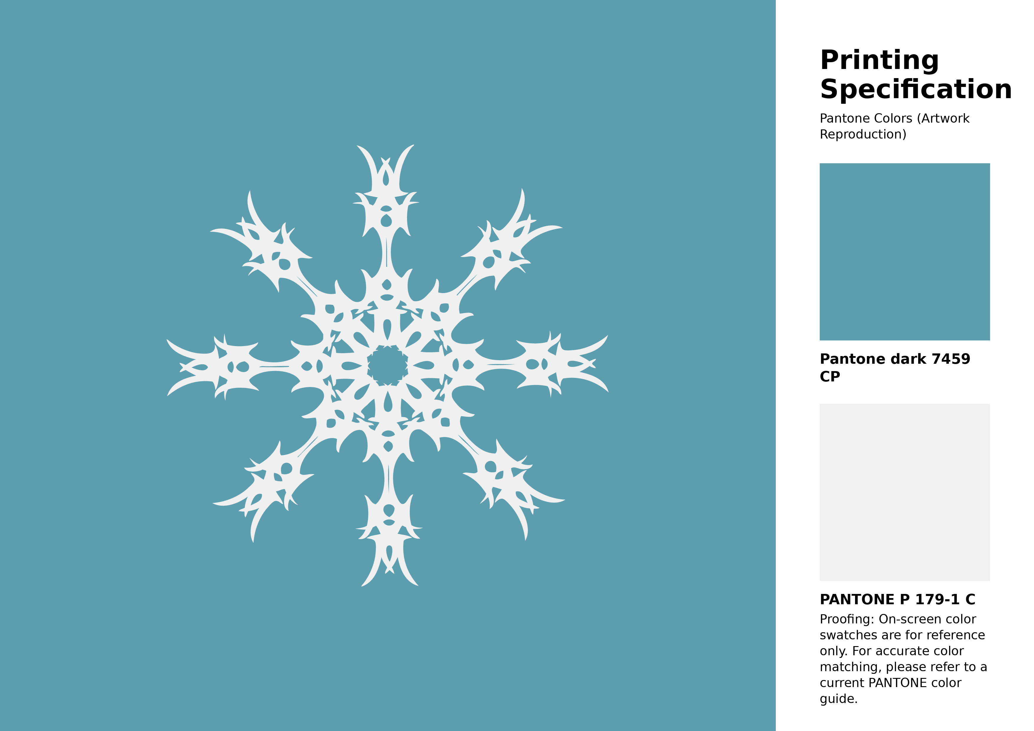 High-quality artwork and graphic illustration using Pantone 7459 CP Color | Hex color Code #5c9dae. A fantastic creative resource for designers and artists. #artwork #illustration #graphicart #5c9dae