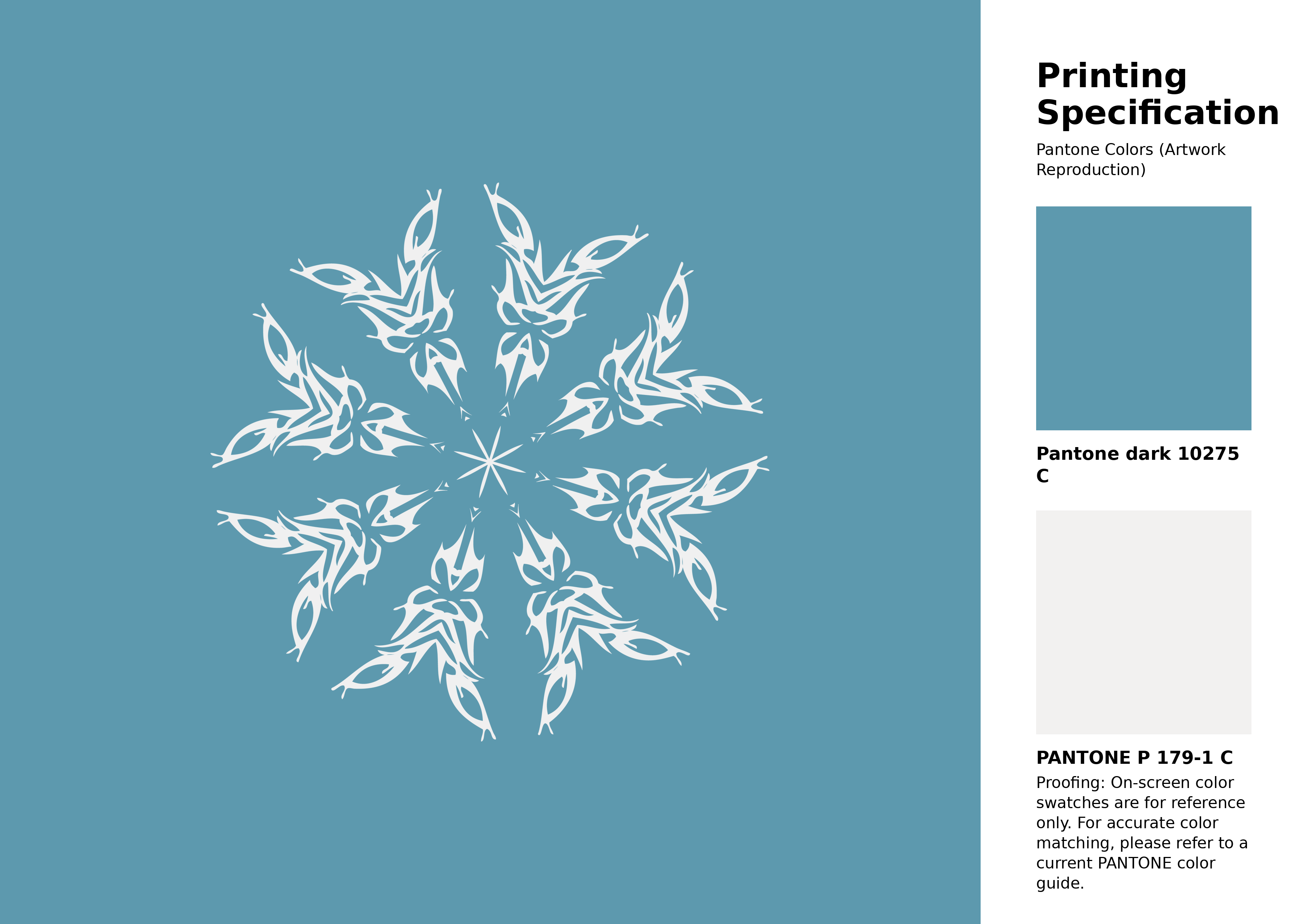 High-quality artwork and graphic illustration using Pantone 10275 C Color | Hex color Code #5d99ae. A fantastic creative resource for designers and artists. #artwork #illustration #graphicart #5d99ae