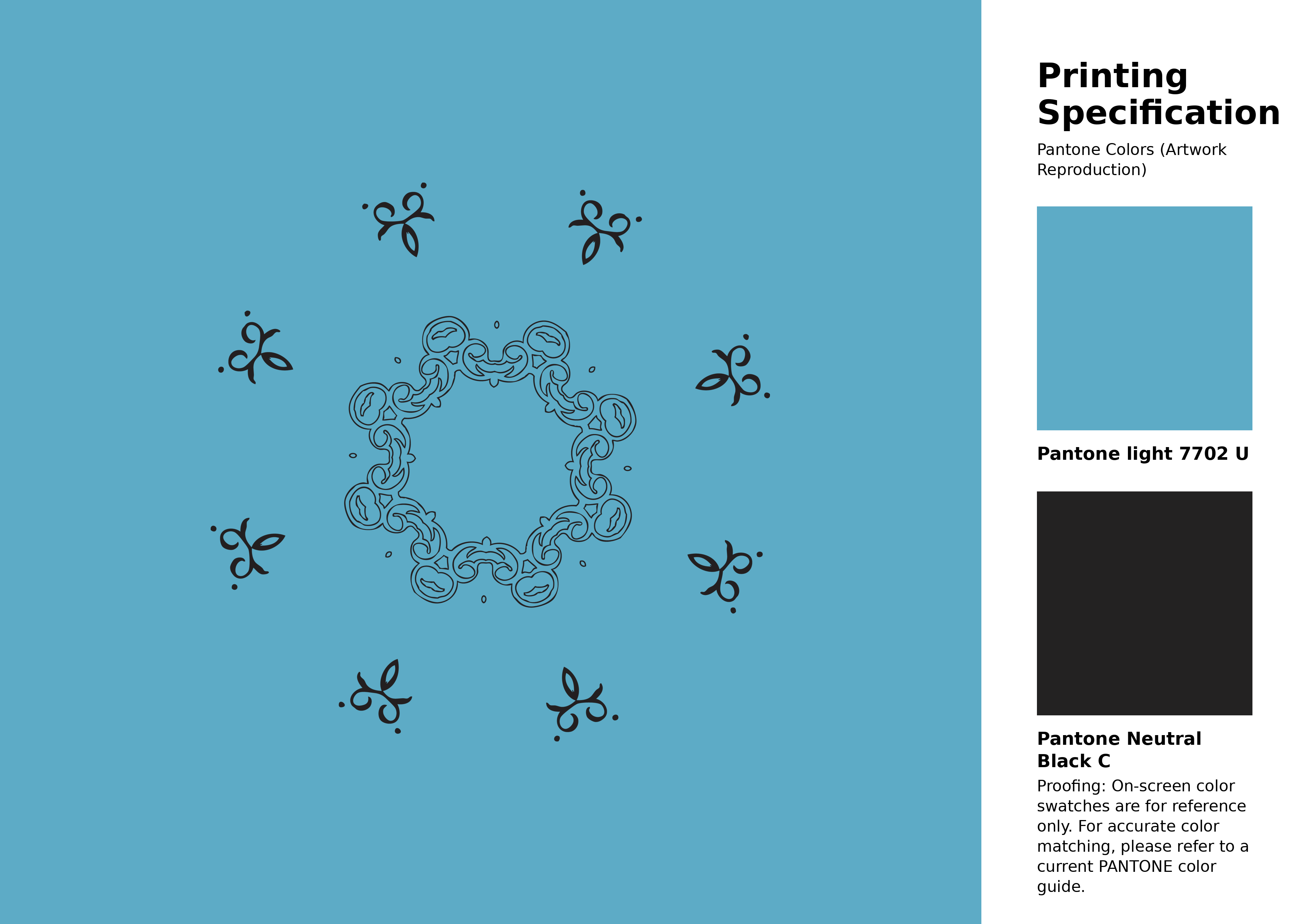 High-quality artwork and graphic illustration using Pantone 7702 U Color | Hex color Code #5dabc6. A fantastic creative resource for designers and artists. #artwork #illustration #graphicart #5dabc6
