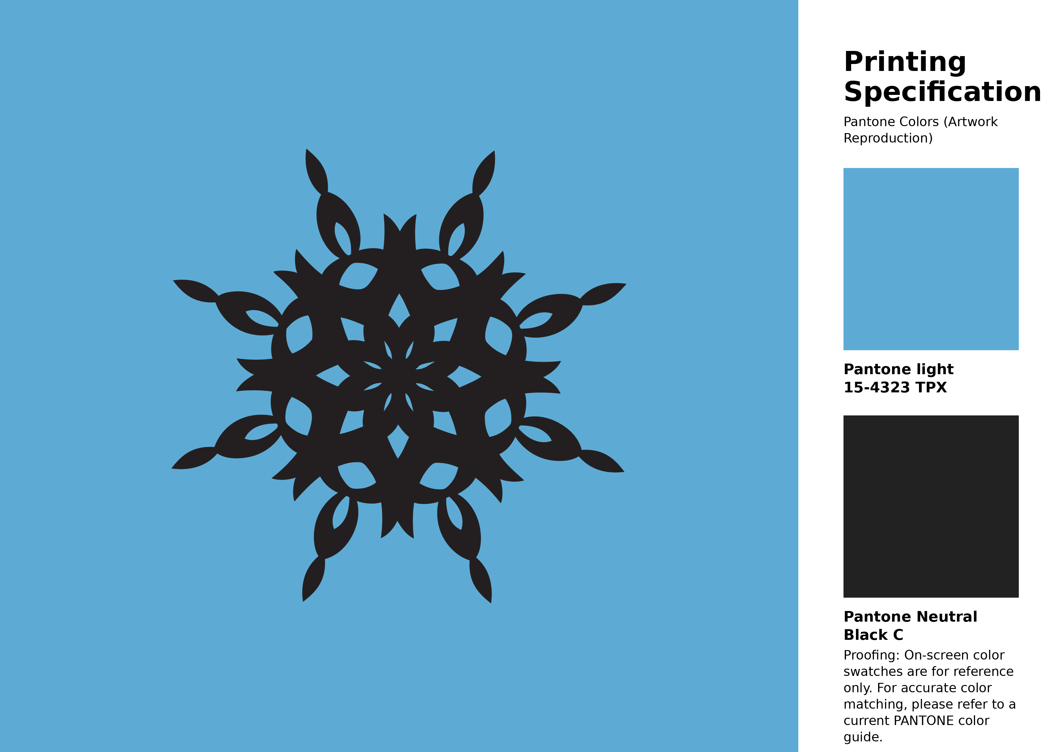 High-quality artwork and graphic illustration using Pantone 15-4323 Tpx Ethereal Blue Color | Hex color Code #5dabd5. A fantastic creative resource for designers and artists. #artwork #illustration #graphicart #5dabd5