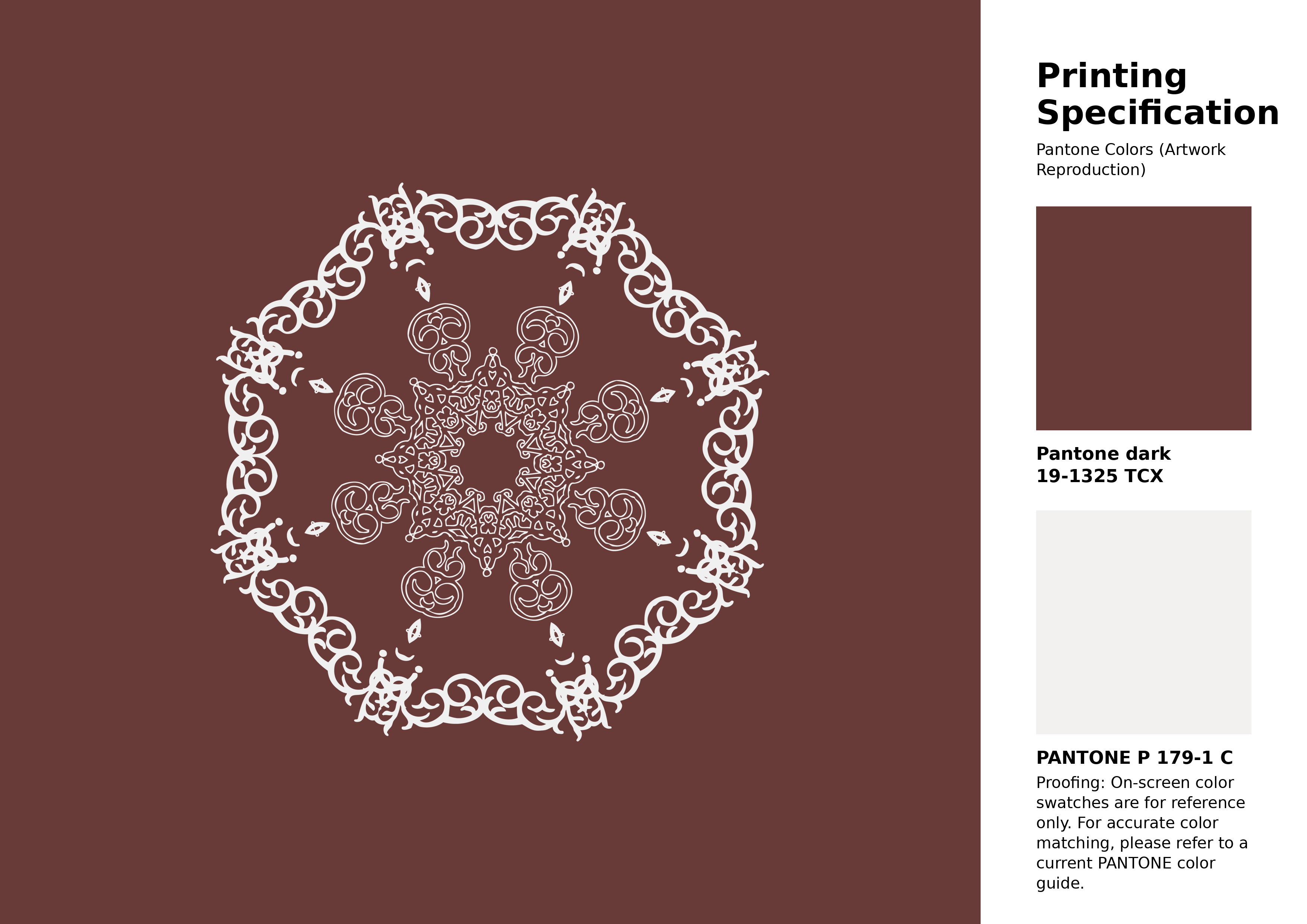 Hex Color #683b39 | Printing Match PANTONE 19-1325 TCX | Color