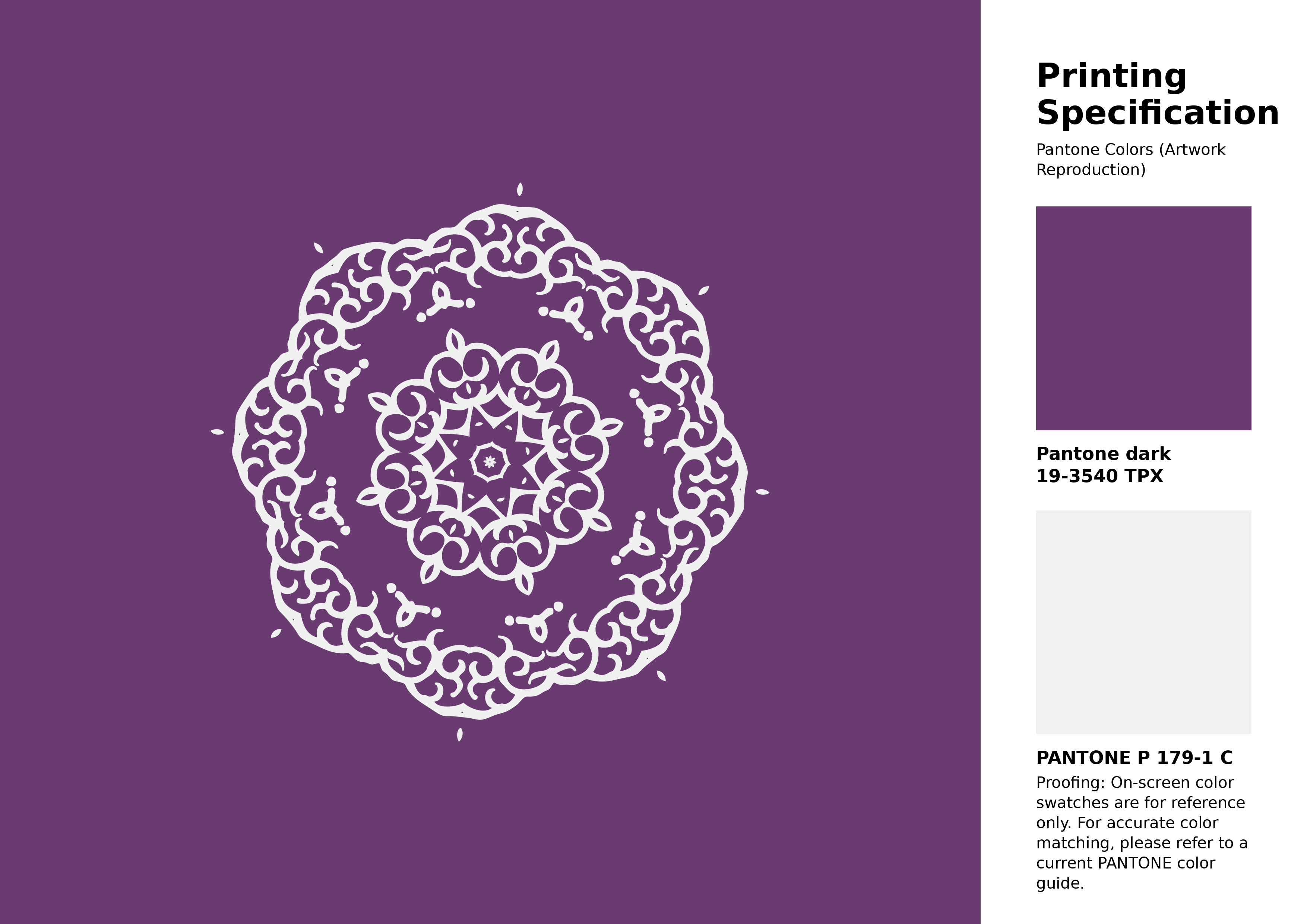 High-quality artwork and graphic illustration using Pantone 19-3540 Tpx Purple Magic Color | Hex color Code #693b71. A fantastic creative resource for designers and artists. #artwork #illustration #graphicart #693b71