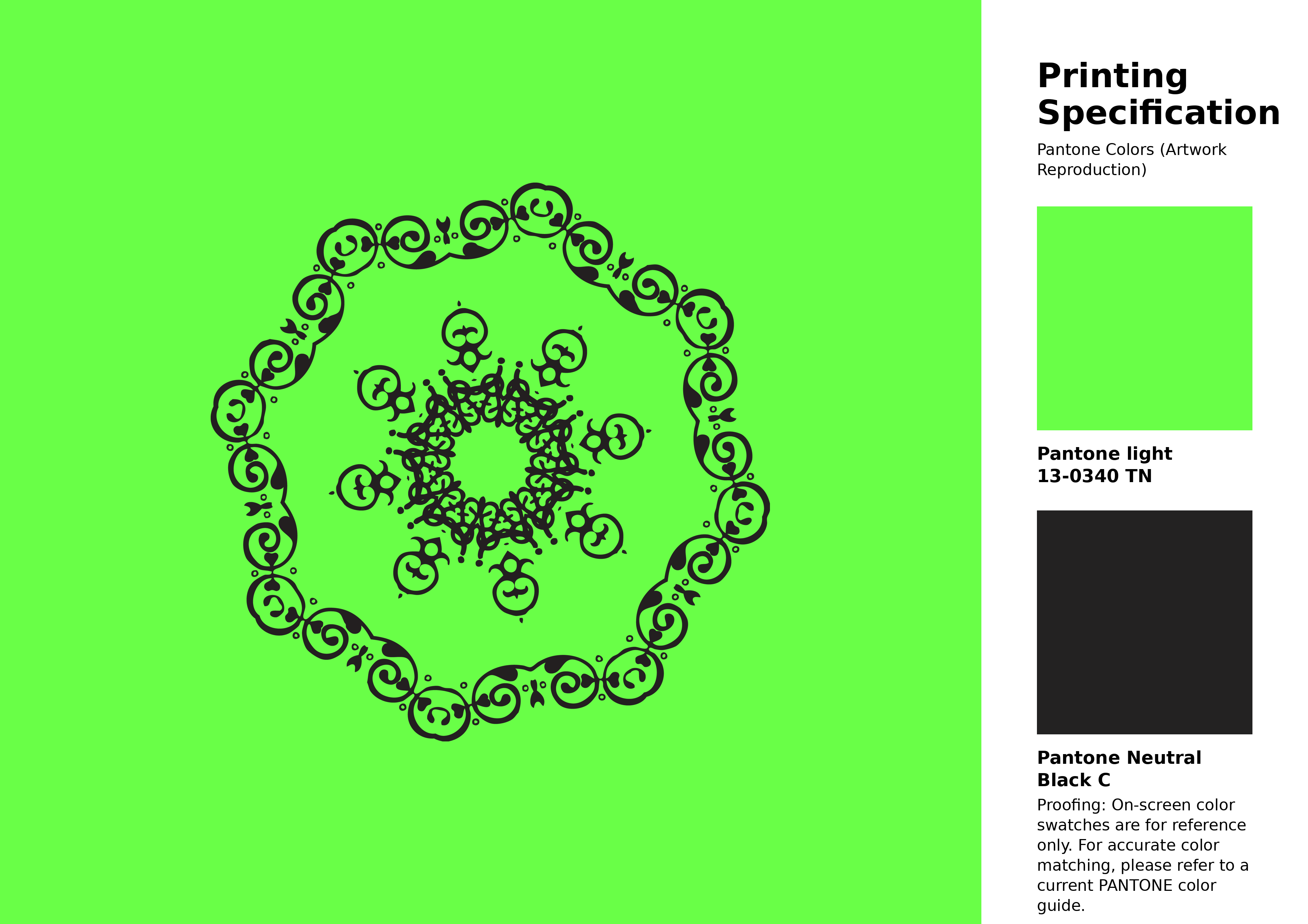 Hex Color #69ff47 | Printing Match PANTONE 13-0340 TN | Color