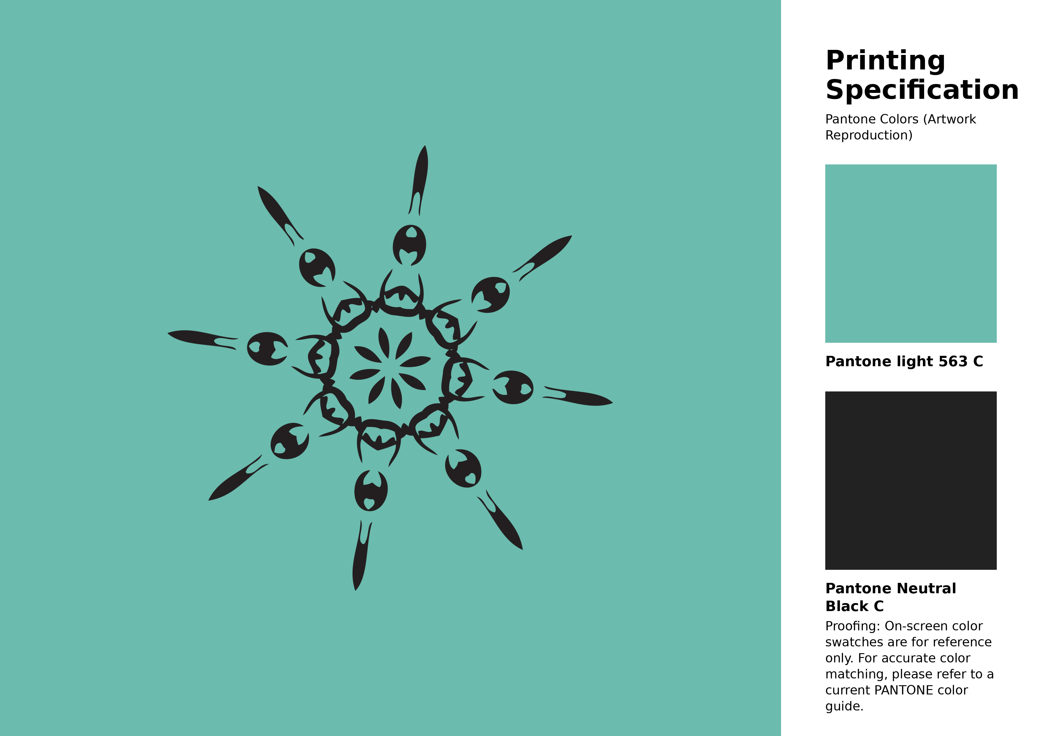 High-quality artwork and graphic illustration using Pantone 563 C Color | Hex color Code #6bbbae. A fantastic creative resource for designers and artists. #artwork #illustration #graphicart #6bbbae
