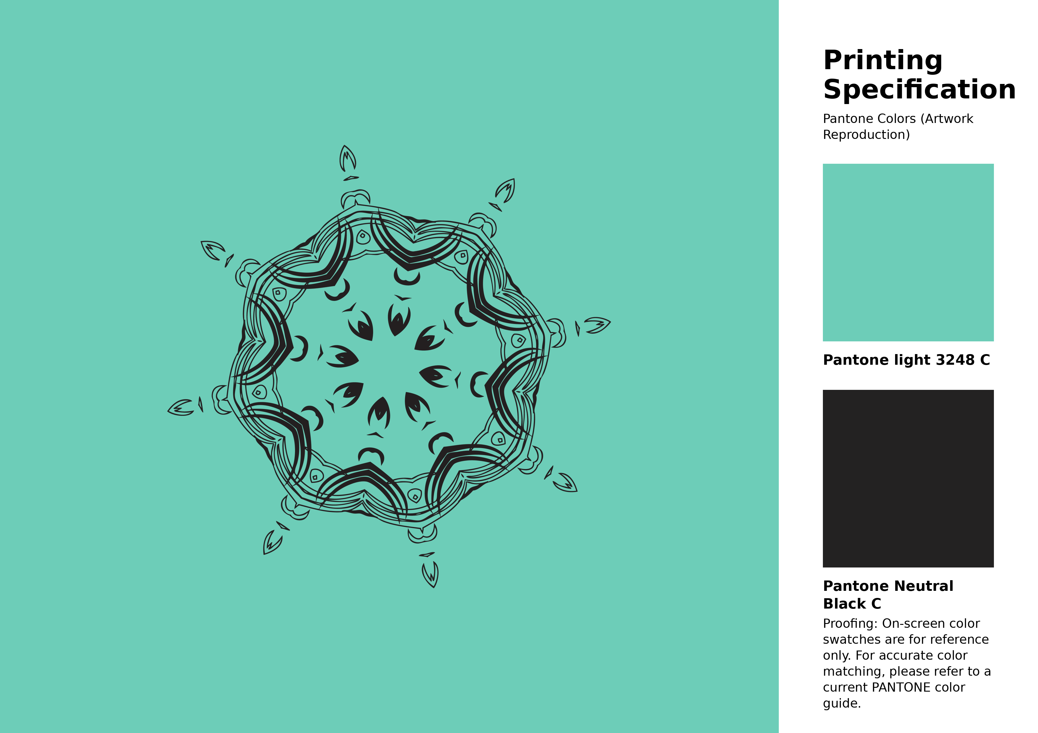 High-quality artwork and graphic illustration using Pantone 3248 C Color | Hex color Code #6dcdb8. A fantastic creative resource for designers and artists. #artwork #illustration #graphicart #6dcdb8