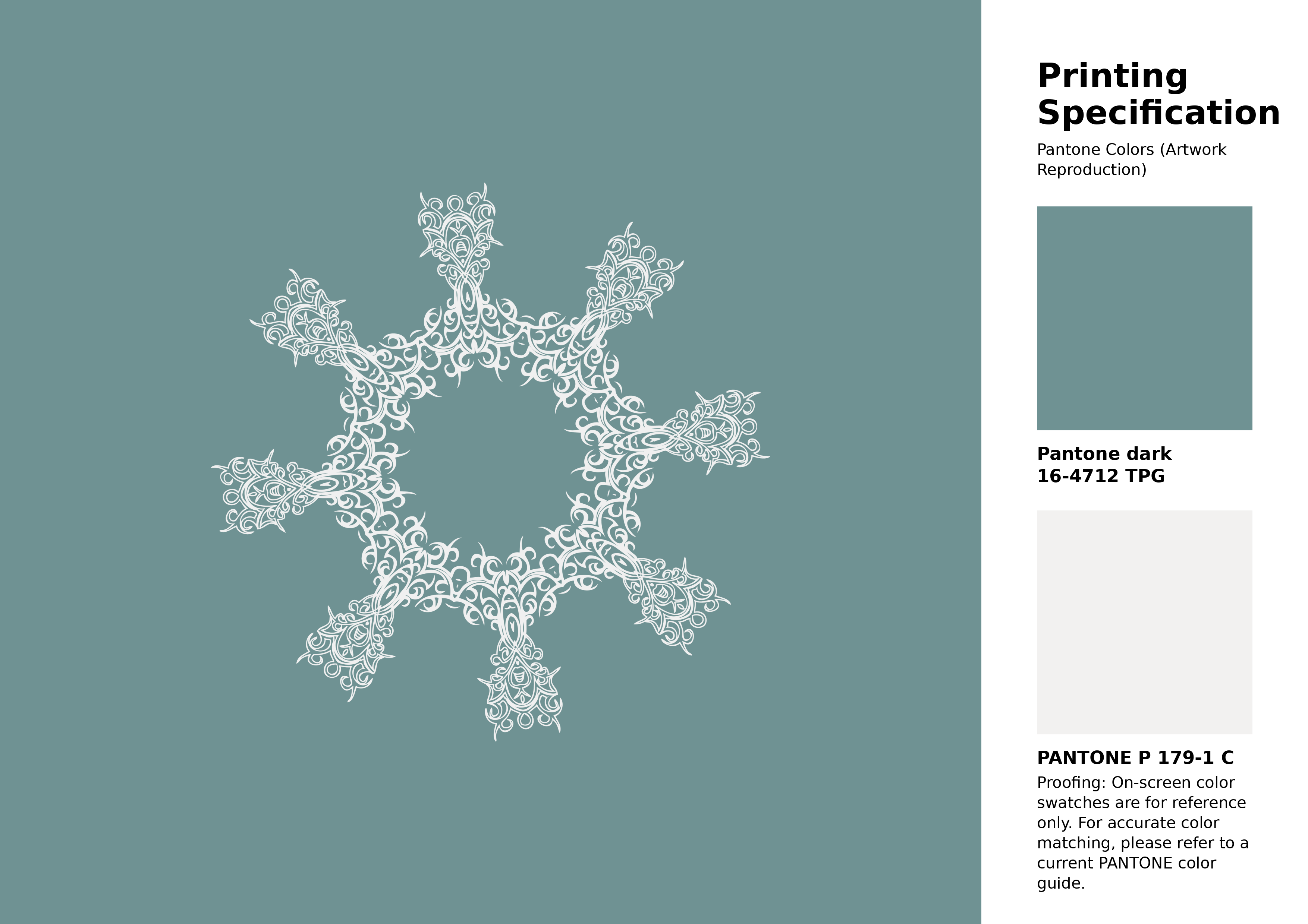 High-quality artwork and graphic illustration using Pantone 16-4712 Tpg Mineral Blue Color | Hex color Code #6f9293. A fantastic creative resource for designers and artists. #artwork #illustration #graphicart #6f9293