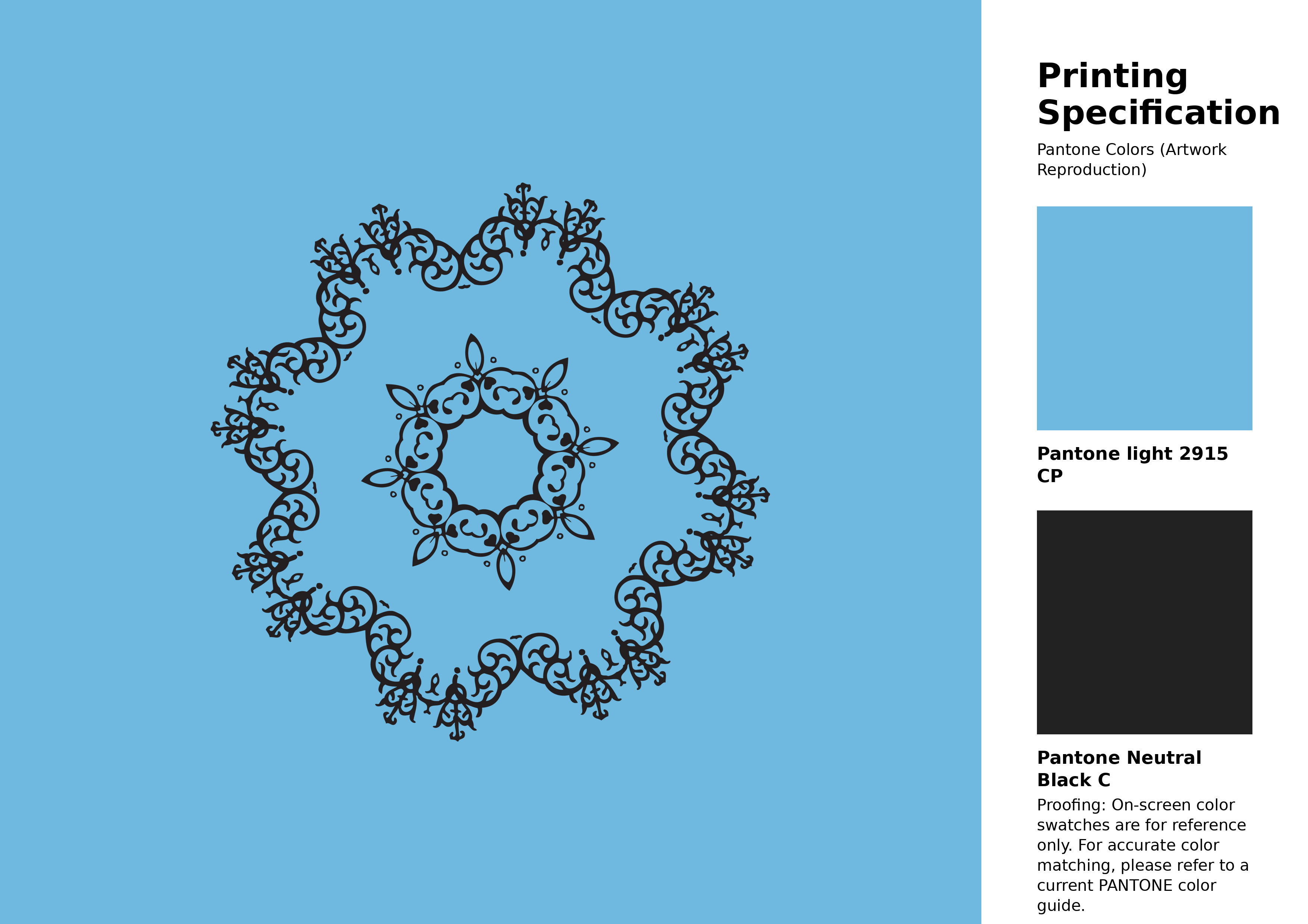 High-quality artwork and graphic illustration using Pantone 2915 CP Color | Hex color Code #6fb9e1. A fantastic creative resource for designers and artists. #artwork #illustration #graphicart #6fb9e1