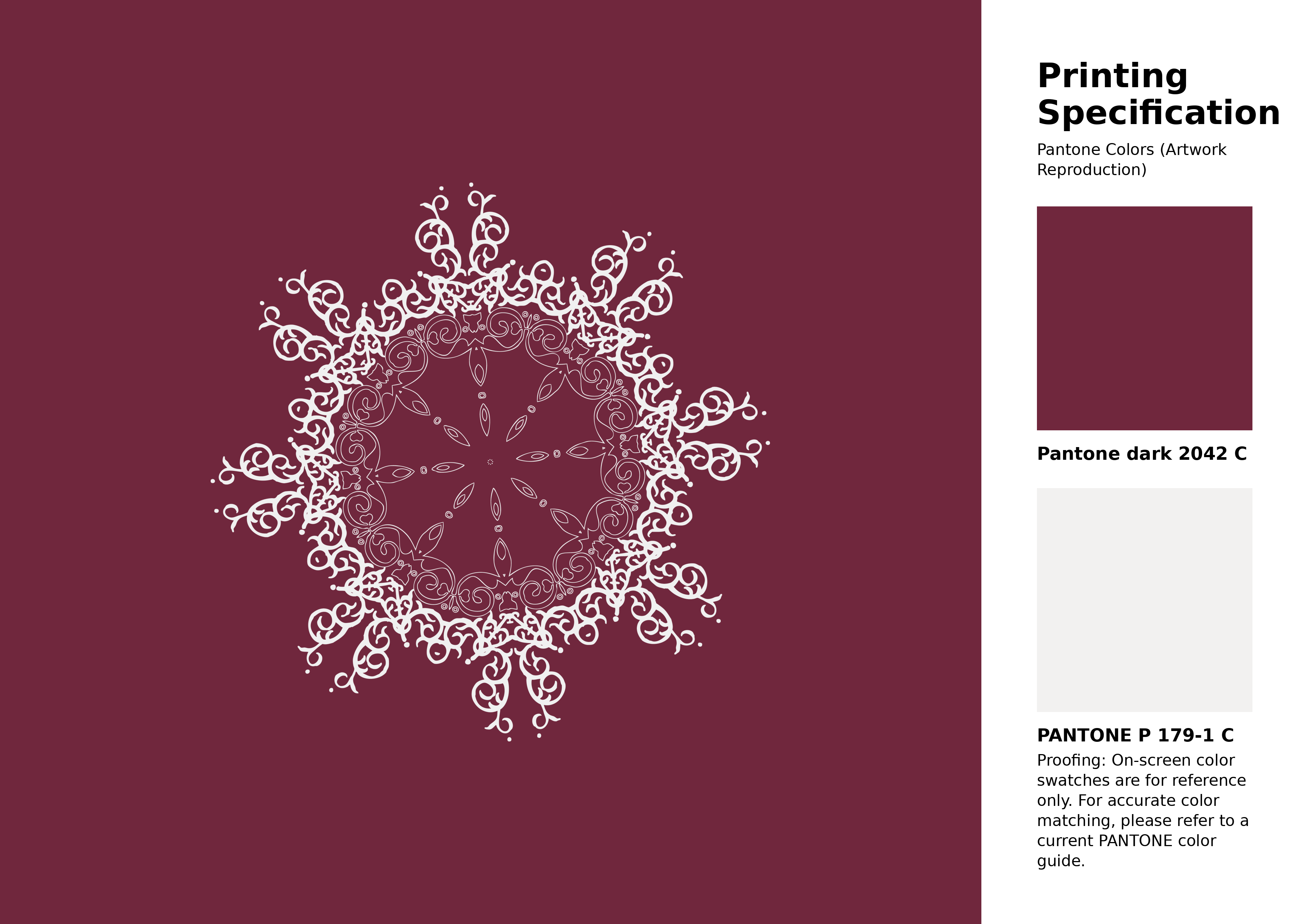 High-quality artwork and graphic illustration using Pantone 2042 C Color | Hex color Code #70273d. A fantastic creative resource for designers and artists. #artwork #illustration #graphicart #70273d
