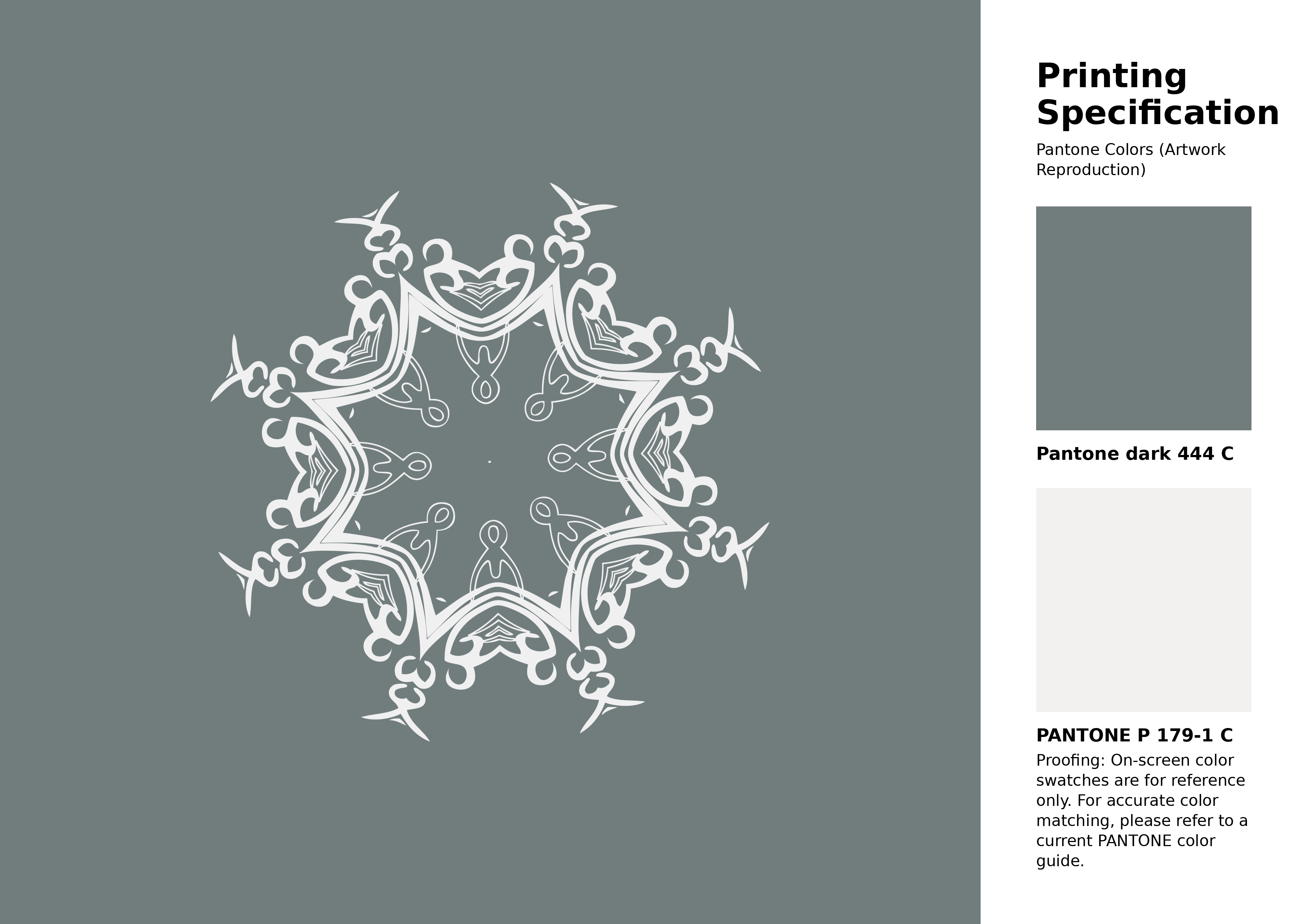 Hex Color #717c7d | Printing Match PANTONE 444 C | Color conversion ...