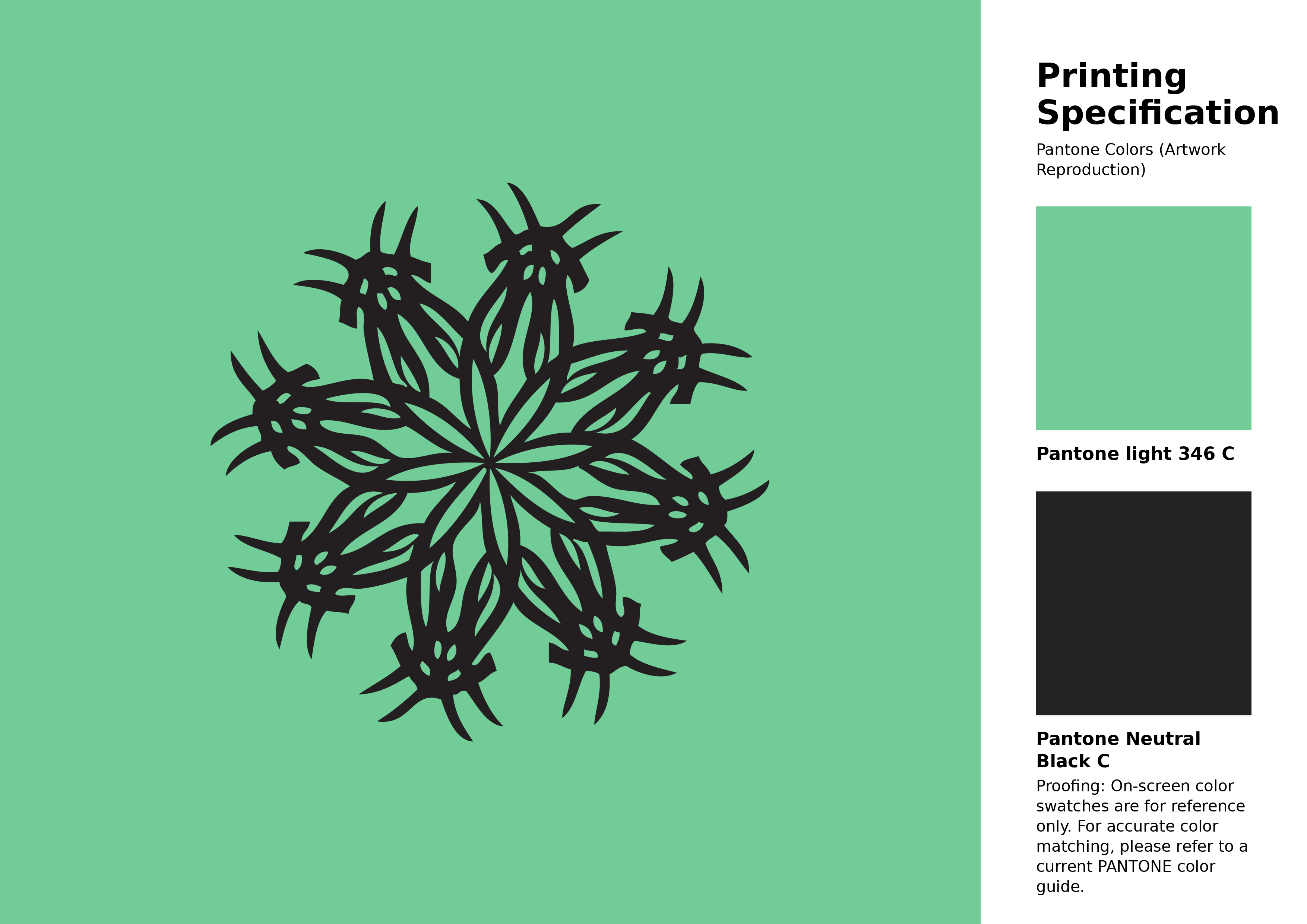 High-quality artwork and graphic illustration using Pantone 346 C Color | Hex color Code #71cc98. A fantastic creative resource for designers and artists. #artwork #illustration #graphicart #71cc98