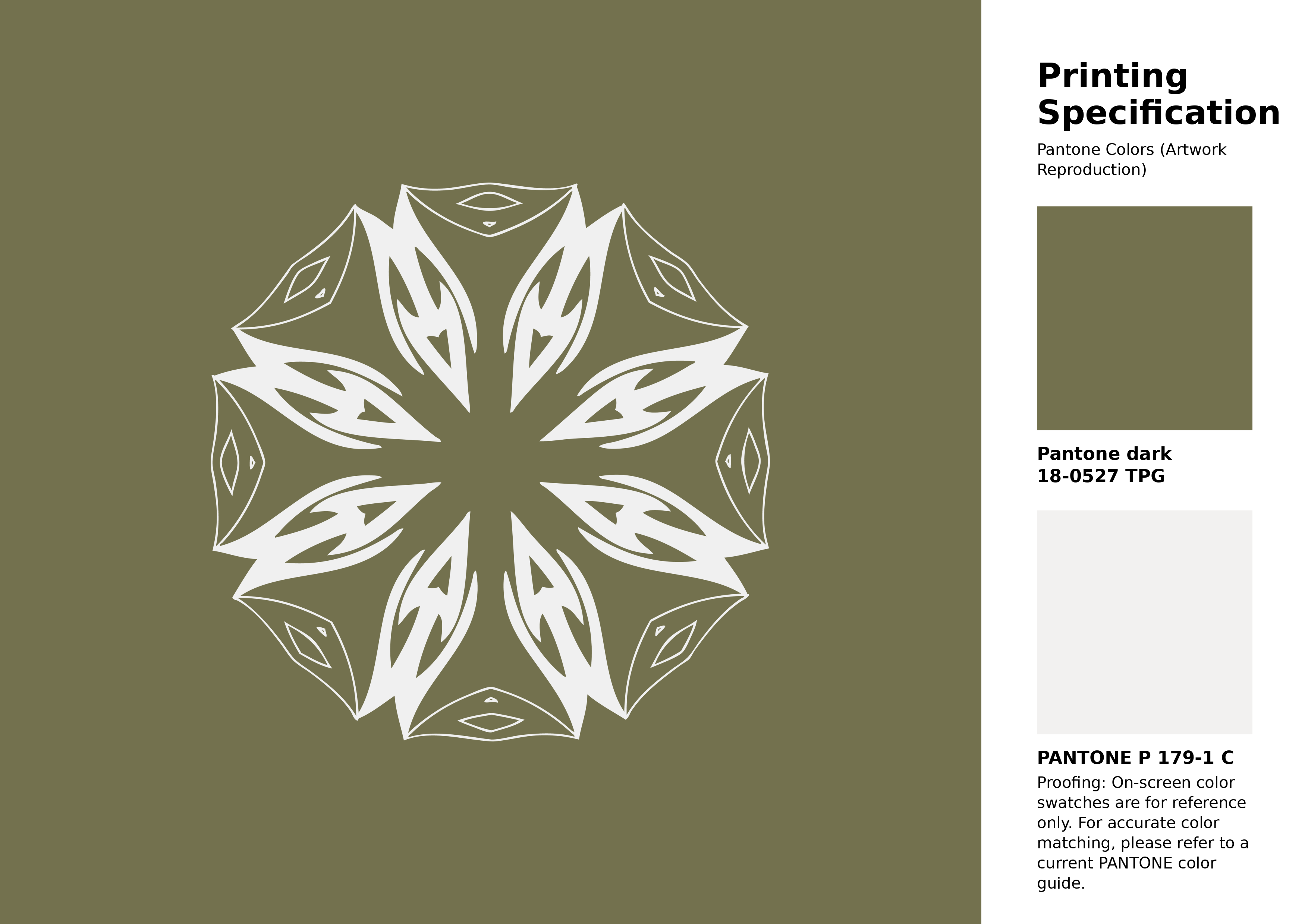 High-quality artwork and graphic illustration using Pantone 18-0527 Tpg Olive Branch Color | Hex color Code #73714e. A fantastic creative resource for designers and artists. #artwork #illustration #graphicart #73714e
