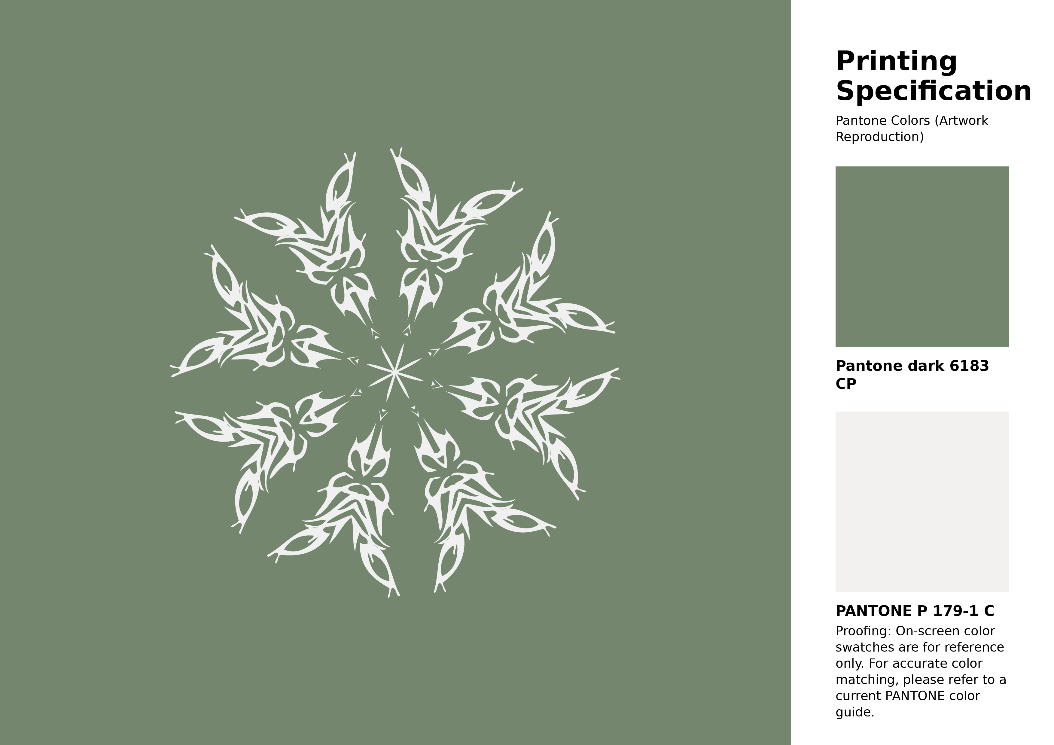 High-quality artwork and graphic illustration using Pantone 6183 CP Color | Hex color Code #74866e. A fantastic creative resource for designers and artists. #artwork #illustration #graphicart #74866e