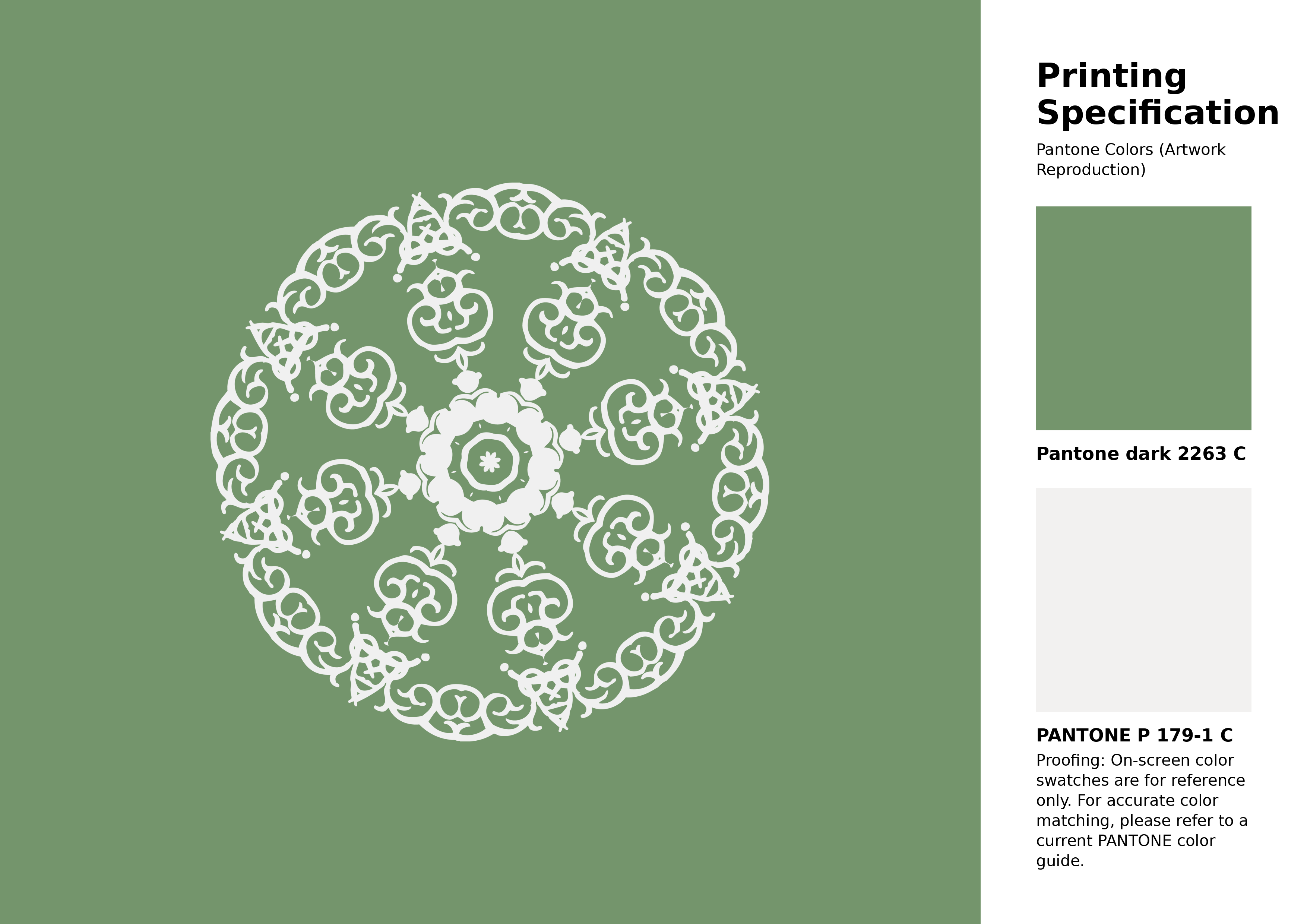 Hex Color #74956c | Printing Match PANTONE 2263 C | Color