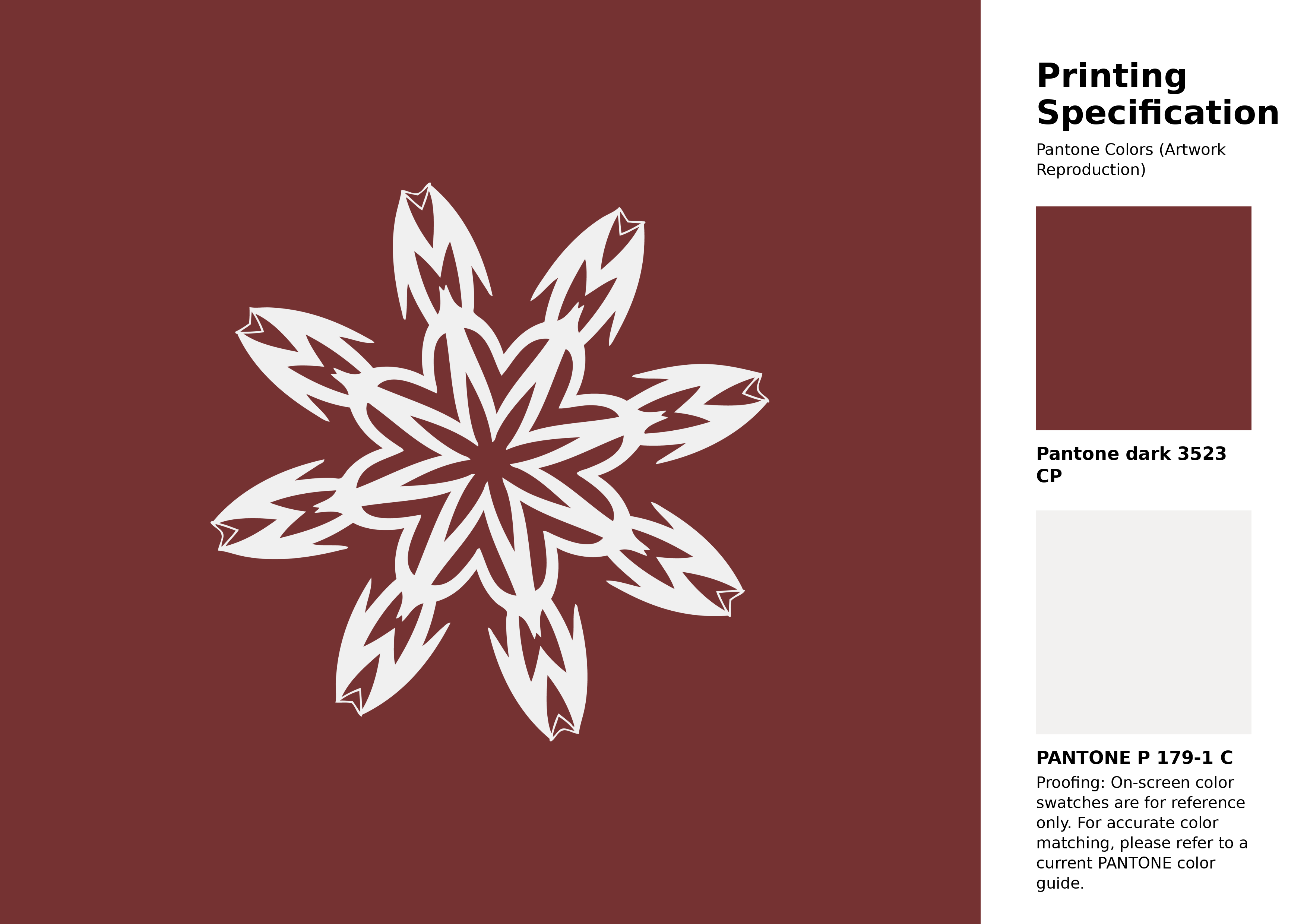 High-quality artwork and graphic illustration using Pantone 3523 CP Color | Hex color Code #753232. A fantastic creative resource for designers and artists. #artwork #illustration #graphicart #753232