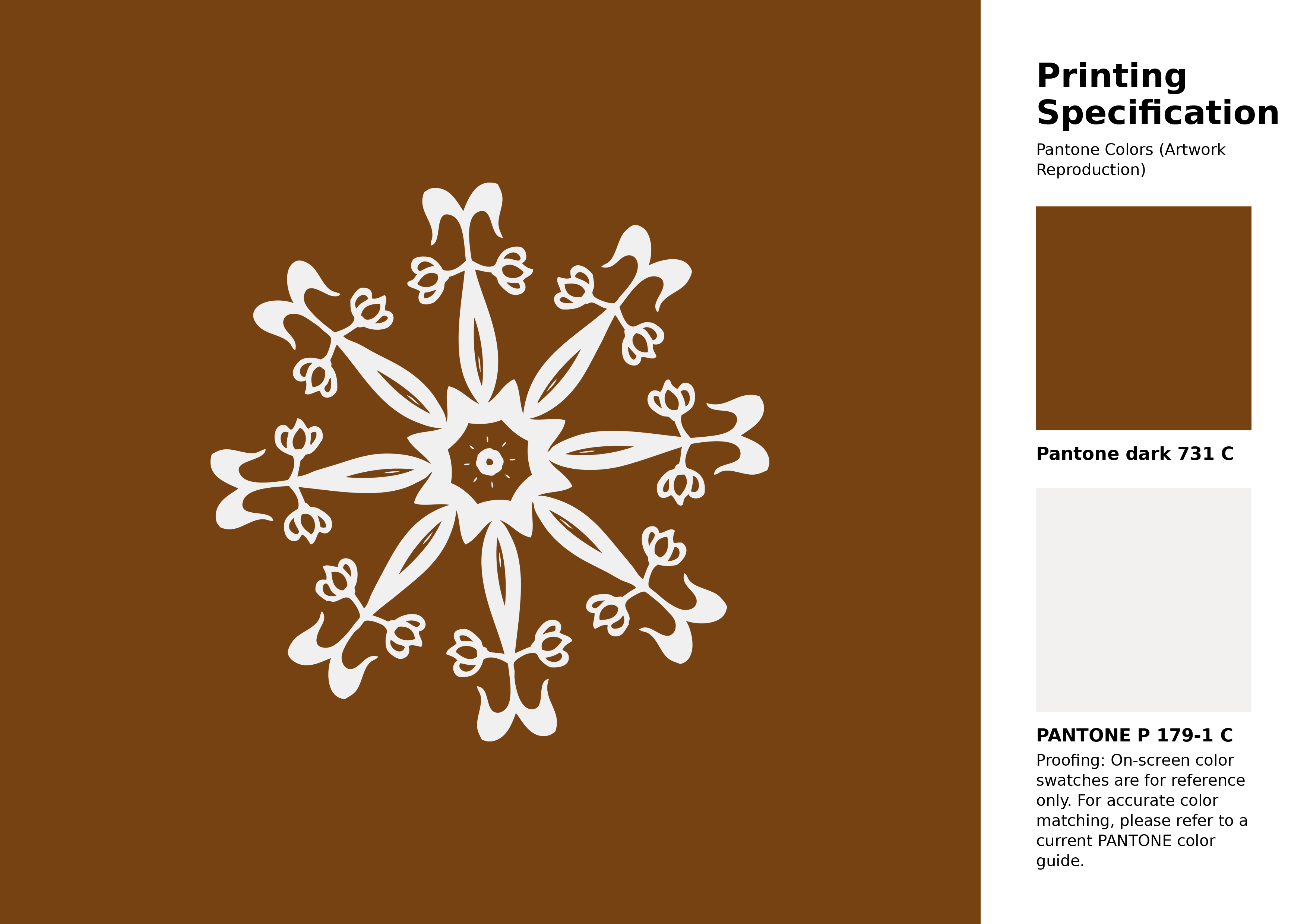 High-quality artwork and graphic illustration using Pantone 731 C Color | Hex color Code #774212. A fantastic creative resource for designers and artists. #artwork #illustration #graphicart #774212