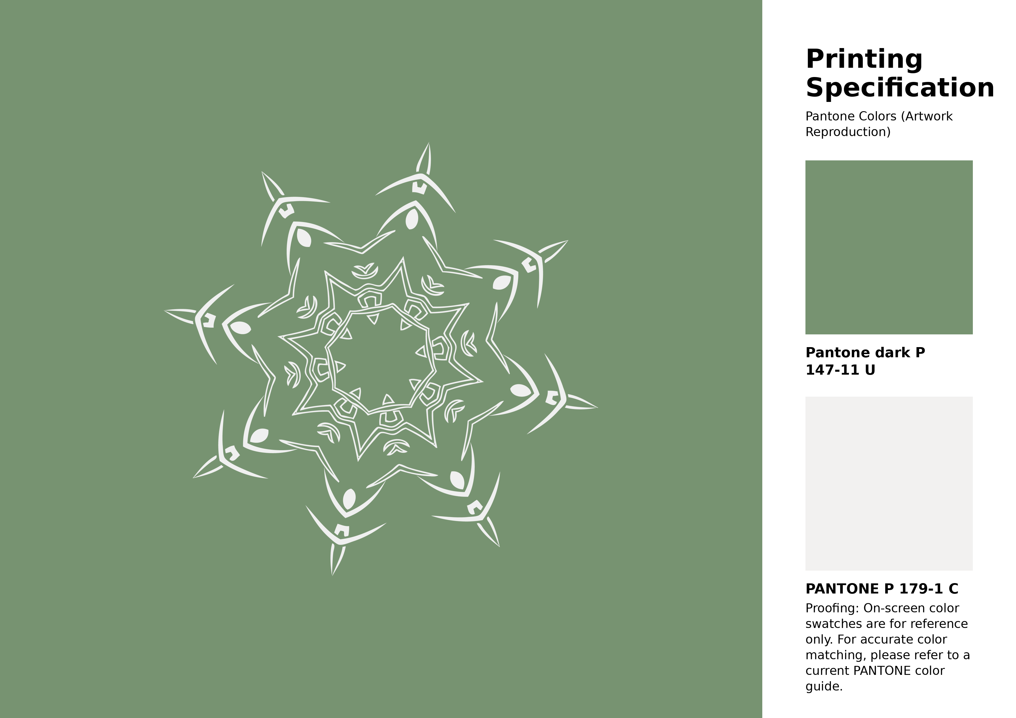 High-quality artwork and graphic illustration using Pantone P 147-11 U Color | Hex color Code #779371. A fantastic creative resource for designers and artists. #artwork #illustration #graphicart #779371