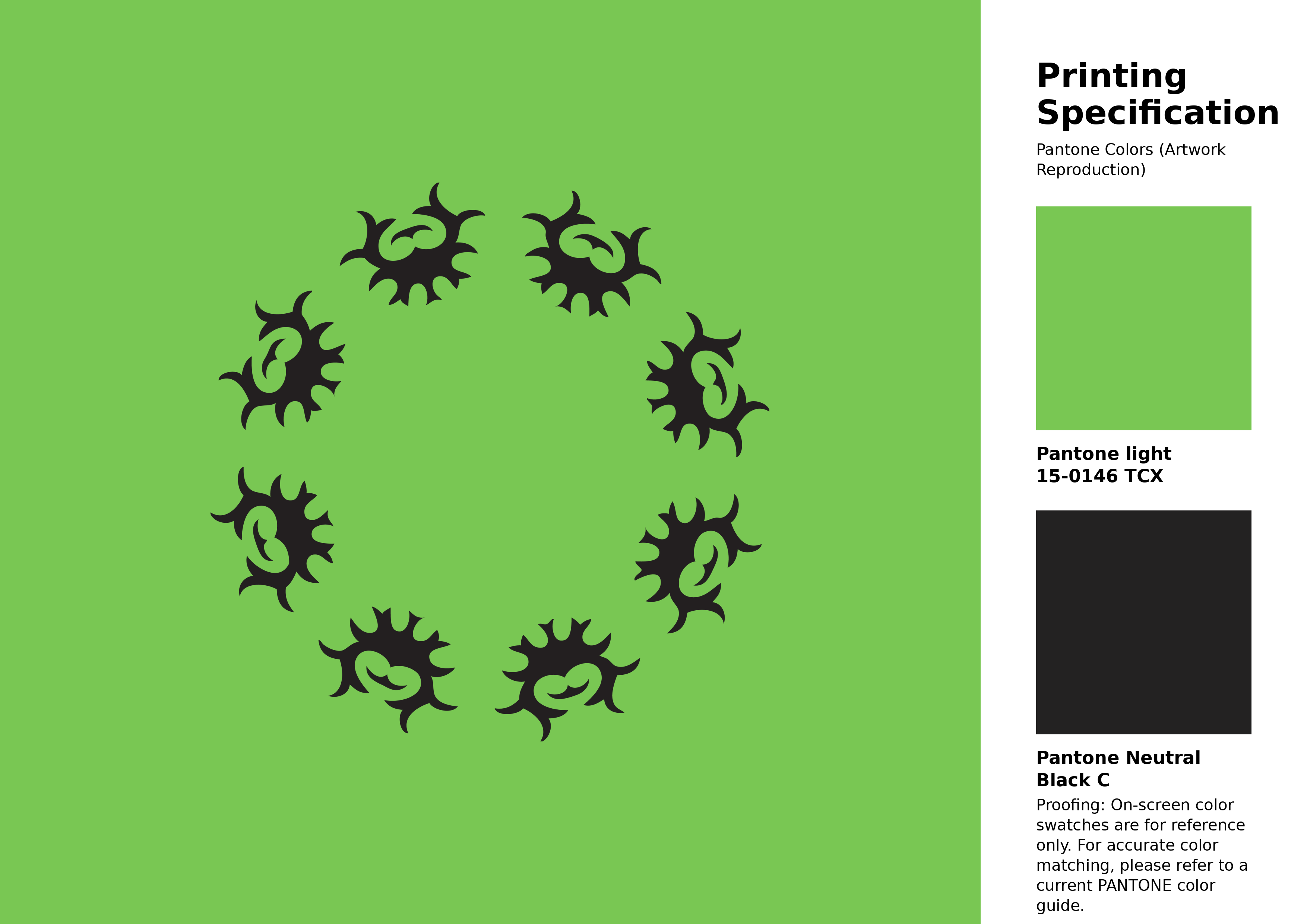 High-quality artwork and graphic illustration using Pantone 15-0146 Tcx Green Flash Color | Hex color Code #79c753. A fantastic creative resource for designers and artists. #artwork #illustration #graphicart #79c753