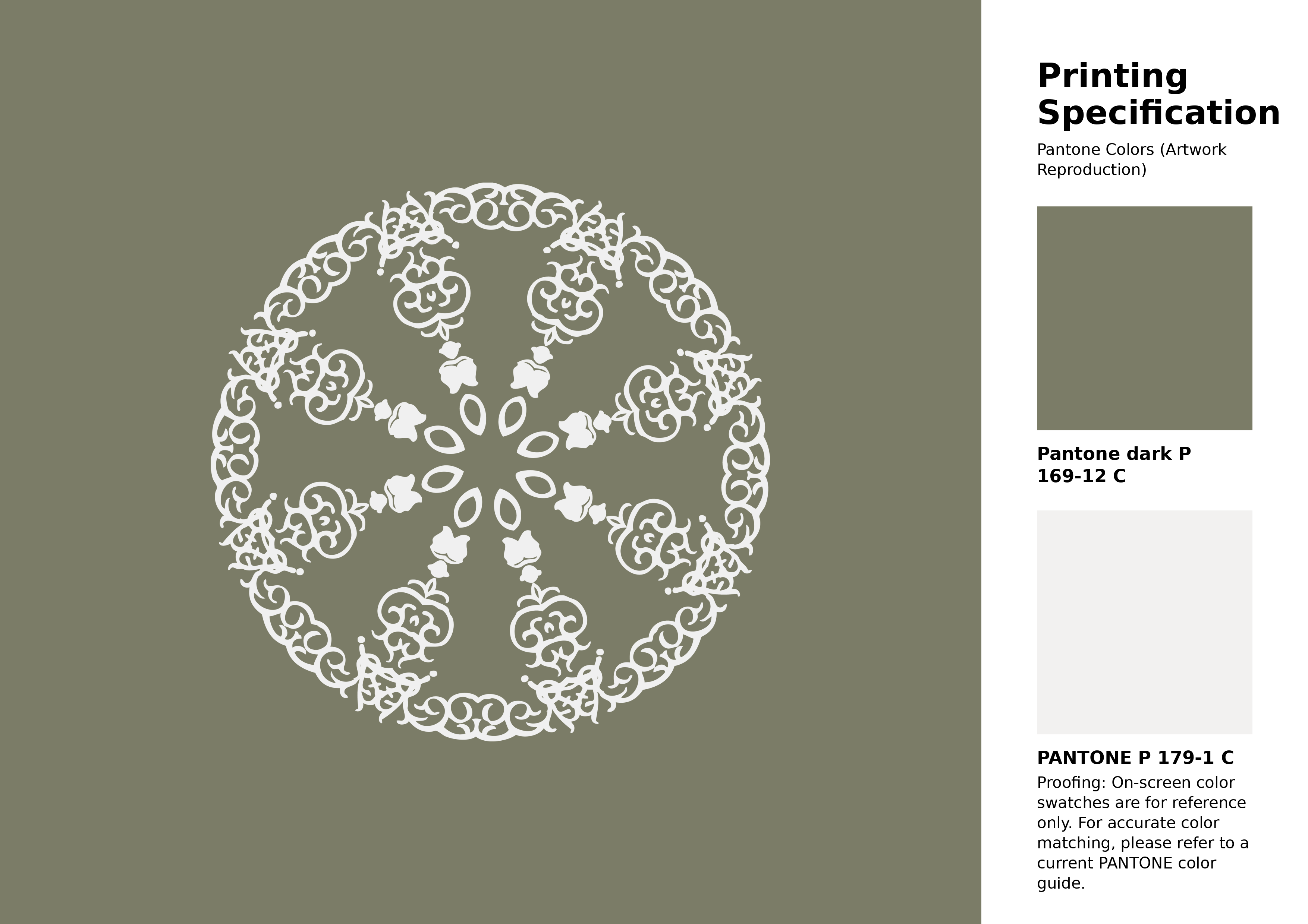 High-quality artwork and graphic illustration using Pantone P 169-12 C Color | Hex color Code #7b7c67. A fantastic creative resource for designers and artists. #artwork #illustration #graphicart #7b7c67