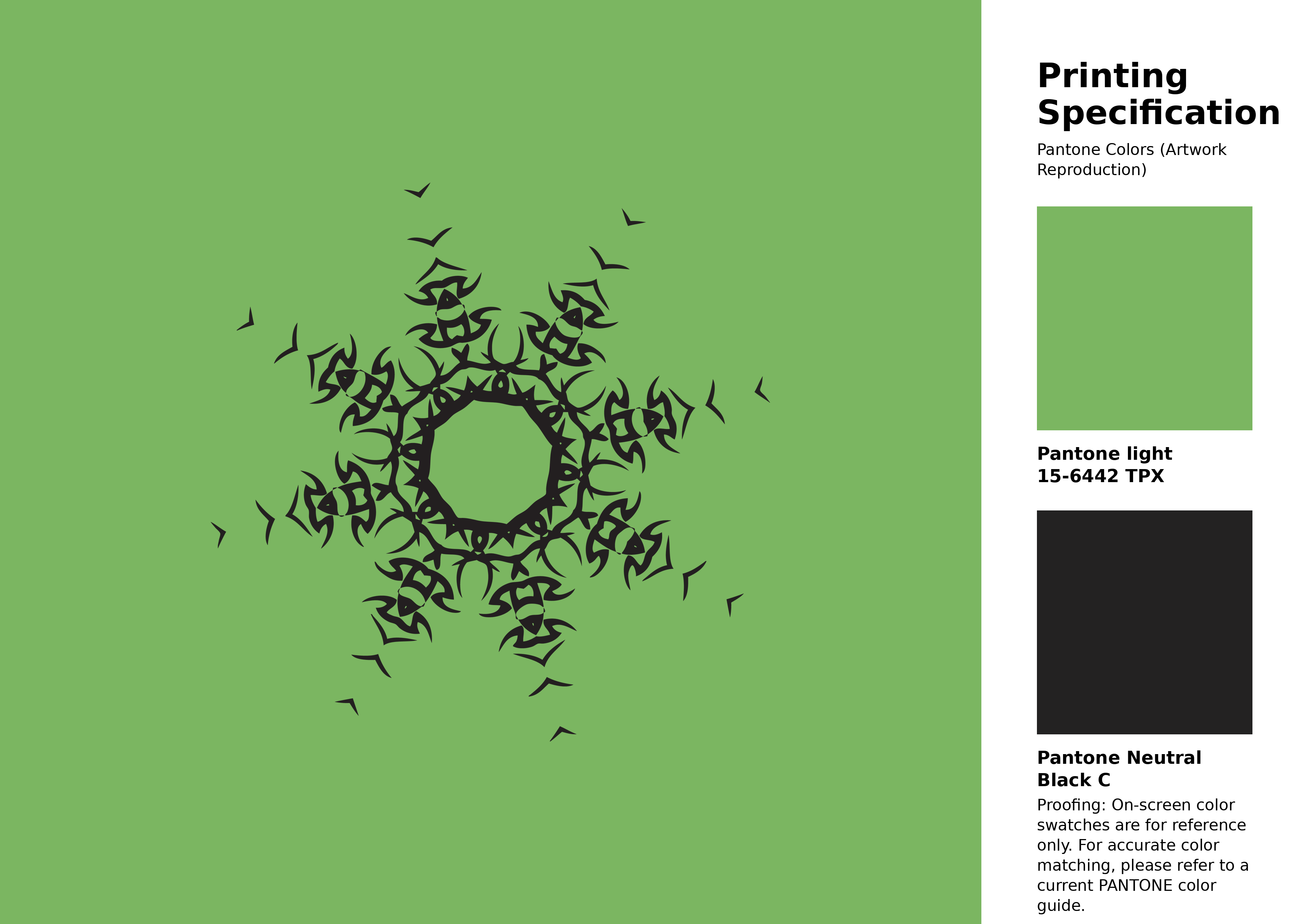 High-quality artwork and graphic illustration using Pantone 15-6442 Tpx Bud Green Color | Hex color Code #7bb661. A fantastic creative resource for designers and artists. #artwork #illustration #graphicart #7bb661