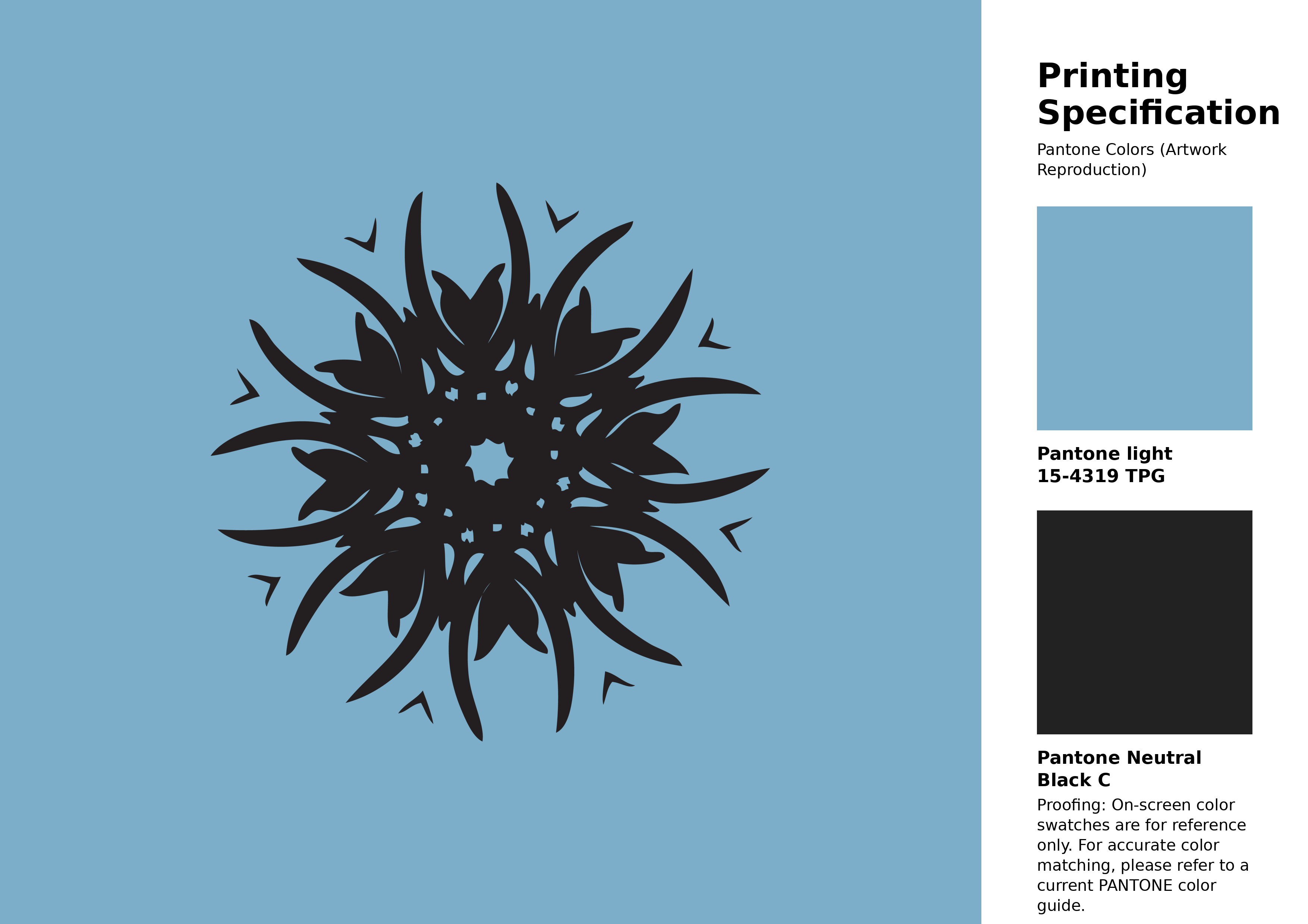 High-quality artwork and graphic illustration using Pantone 15-4319 Tpg Air Blue Color | Hex color Code #7caeca. A fantastic creative resource for designers and artists. #artwork #illustration #graphicart #7caeca