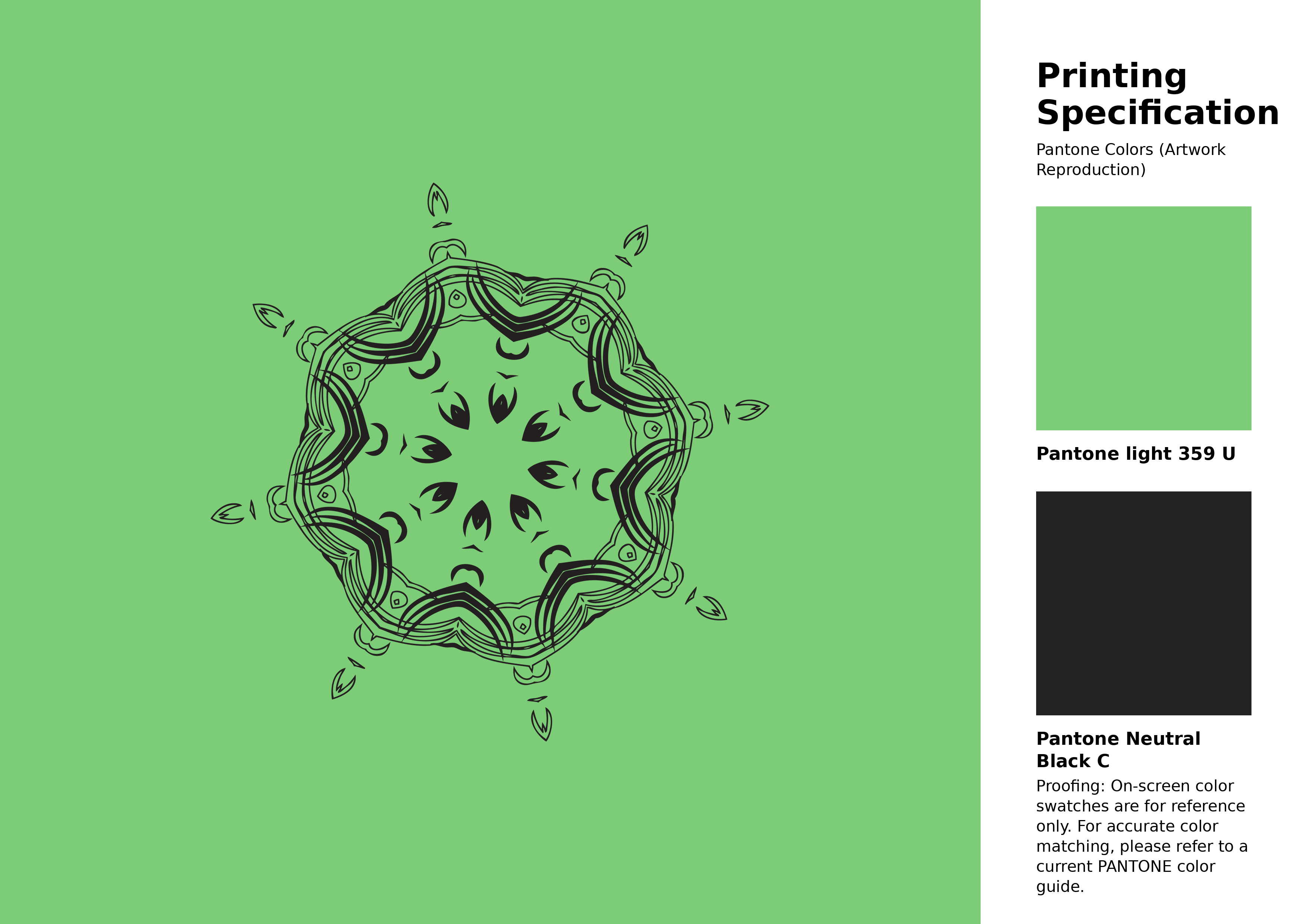 High-quality artwork and graphic illustration using Pantone 359 U Color | Hex color Code #7dcc77. A fantastic creative resource for designers and artists. #artwork #illustration #graphicart #7dcc77