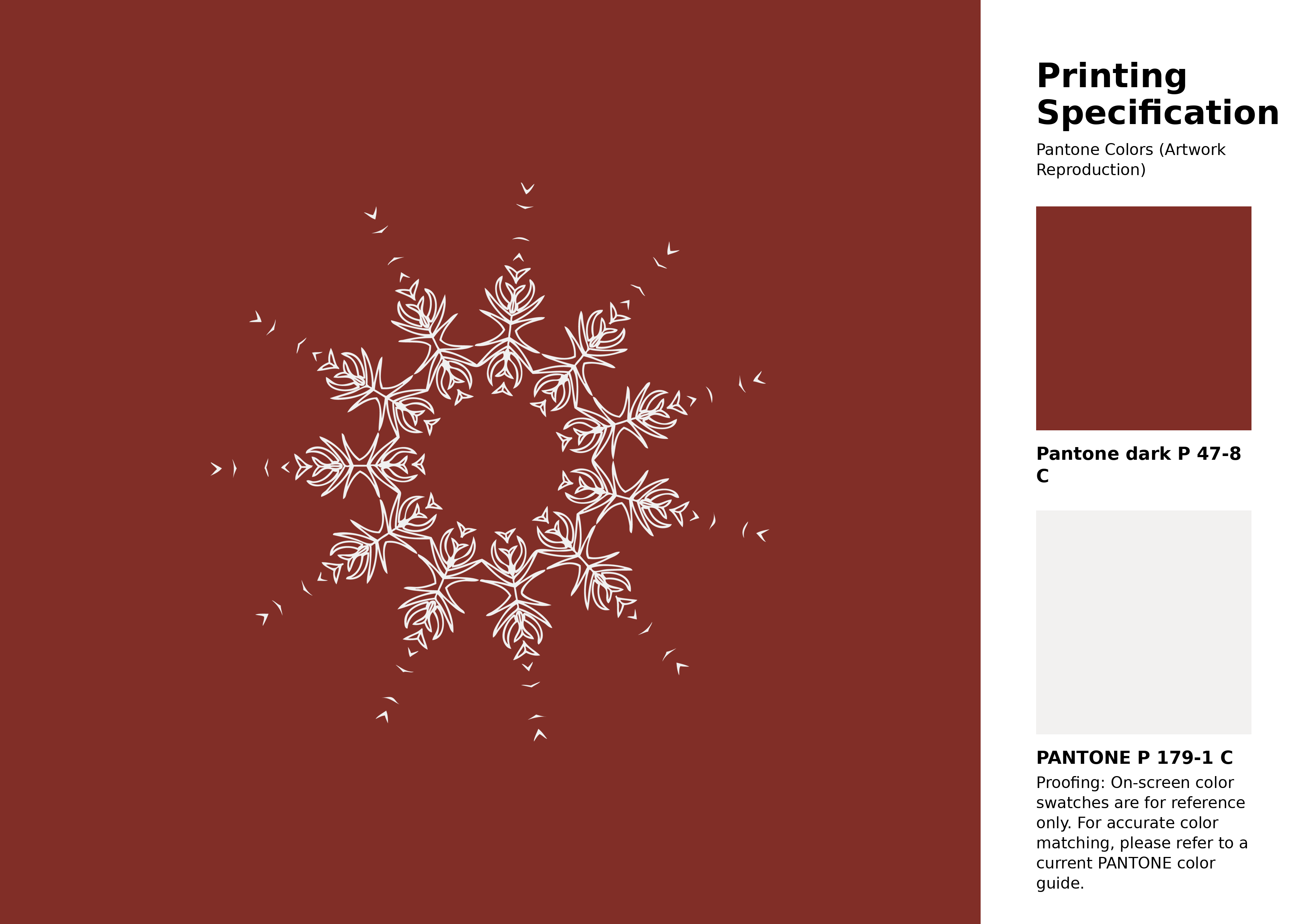 High-quality artwork and graphic illustration using Pantone P 47-8 C Color | Hex color Code #812e27. A fantastic creative resource for designers and artists. #artwork #illustration #graphicart #812e27