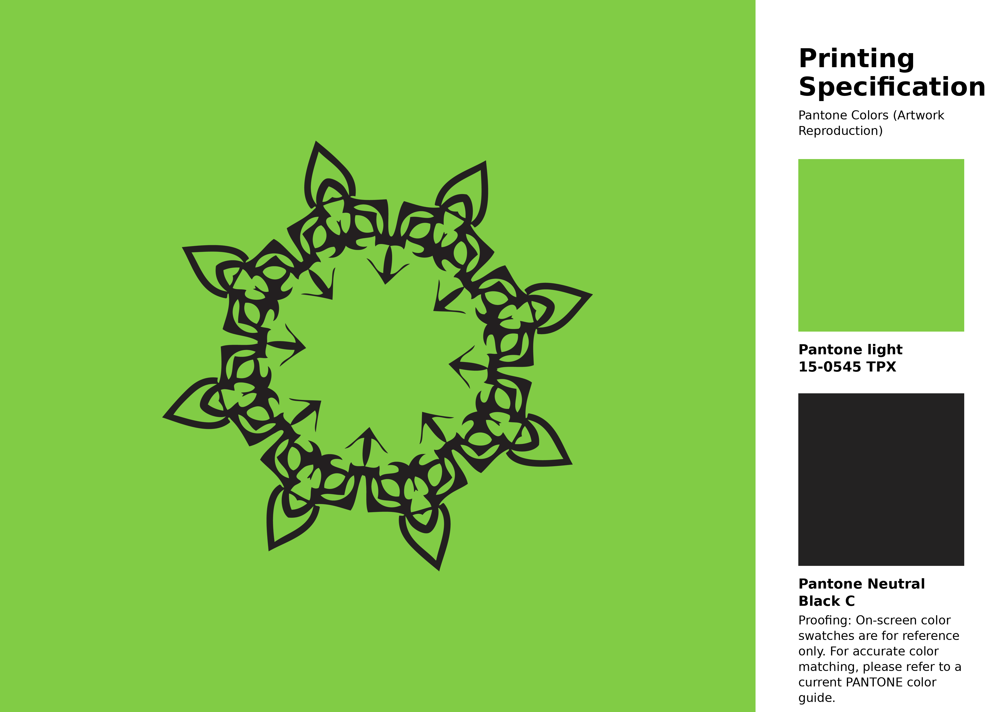 Hex Color #81cc45 | Printing Match PANTONE 15-0545 TPX | Color