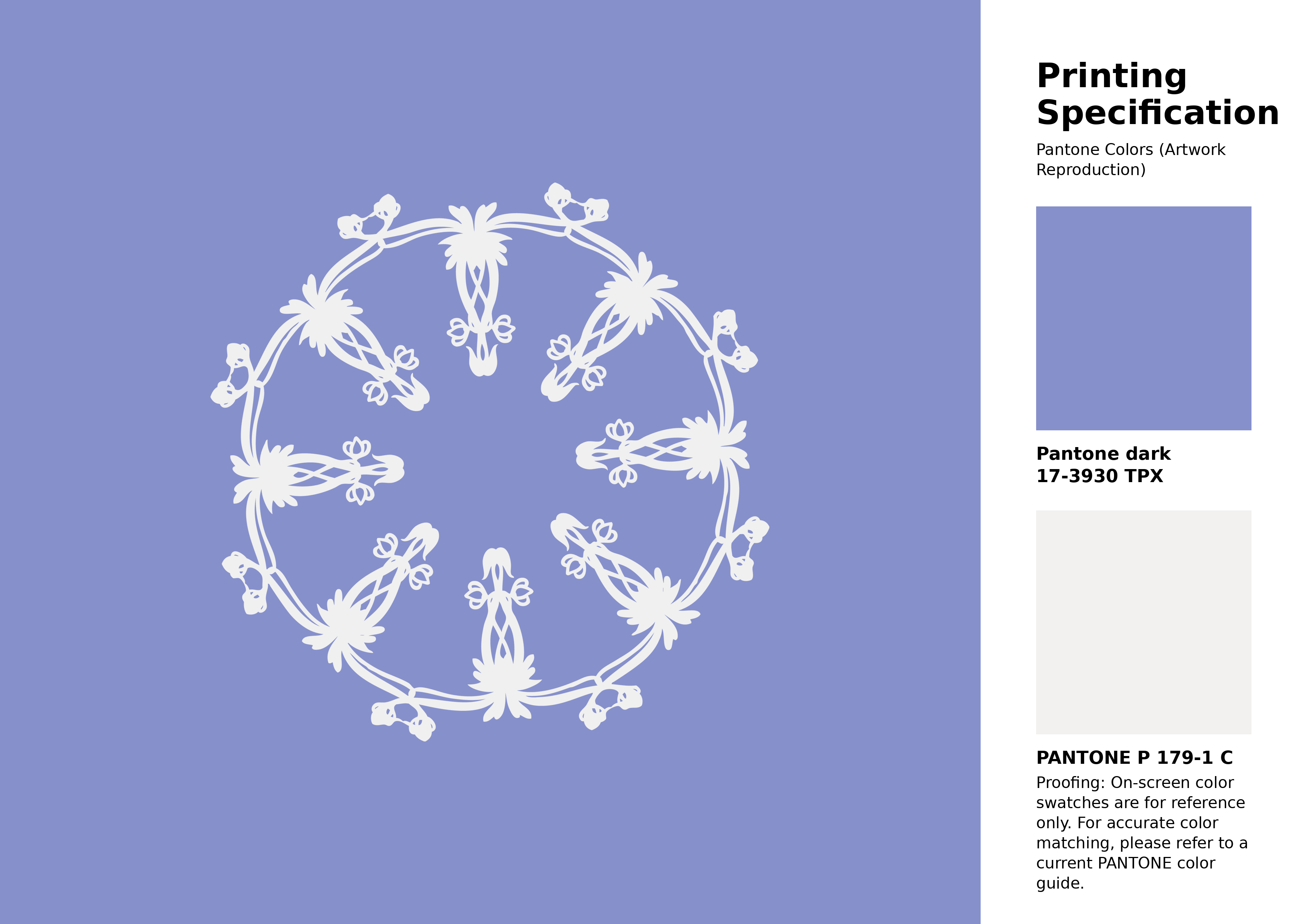 High-quality artwork and graphic illustration using Pantone 17-3930 Tpx Jacaranda Color | Hex color Code #8690cb. A fantastic creative resource for designers and artists. #artwork #illustration #graphicart #8690cb