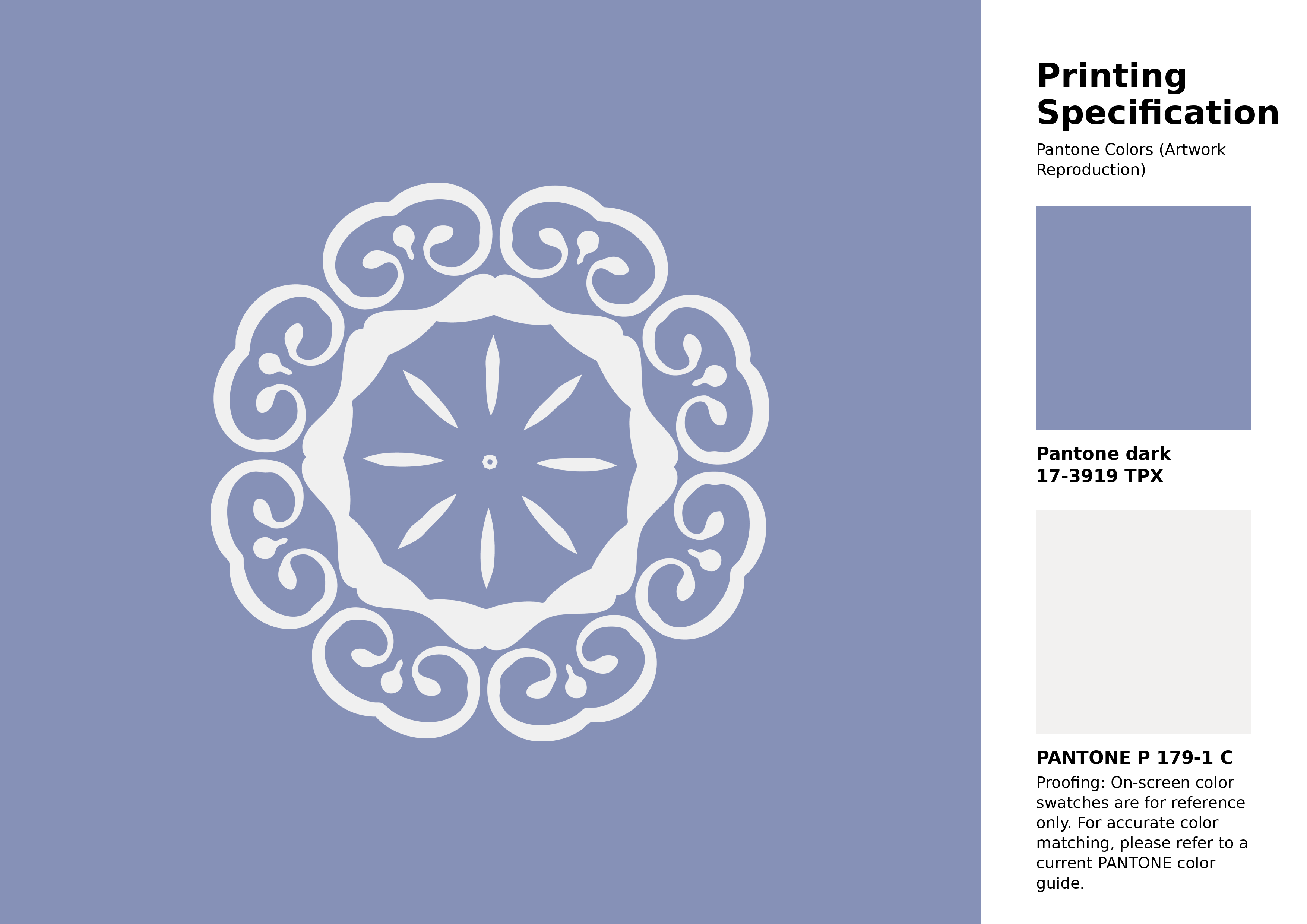 High-quality artwork and graphic illustration using Pantone 17-3919 Tpx Purple Impression Color | Hex color Code #8691b7. A fantastic creative resource for designers and artists. #artwork #illustration #graphicart #8691b7