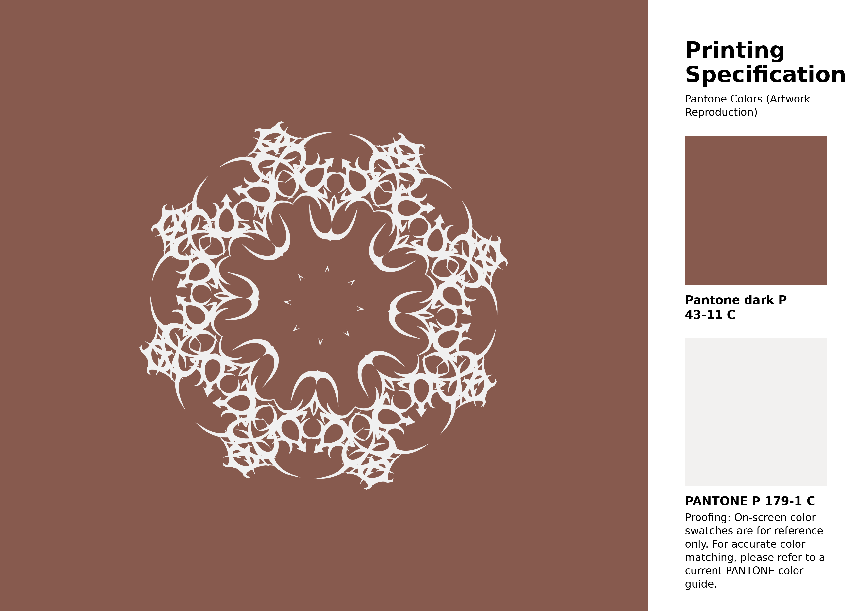 High-quality artwork and graphic illustration using Pantone P 43-11 C Color | Hex color Code #875a4e. A fantastic creative resource for designers and artists. #artwork #illustration #graphicart #875a4e