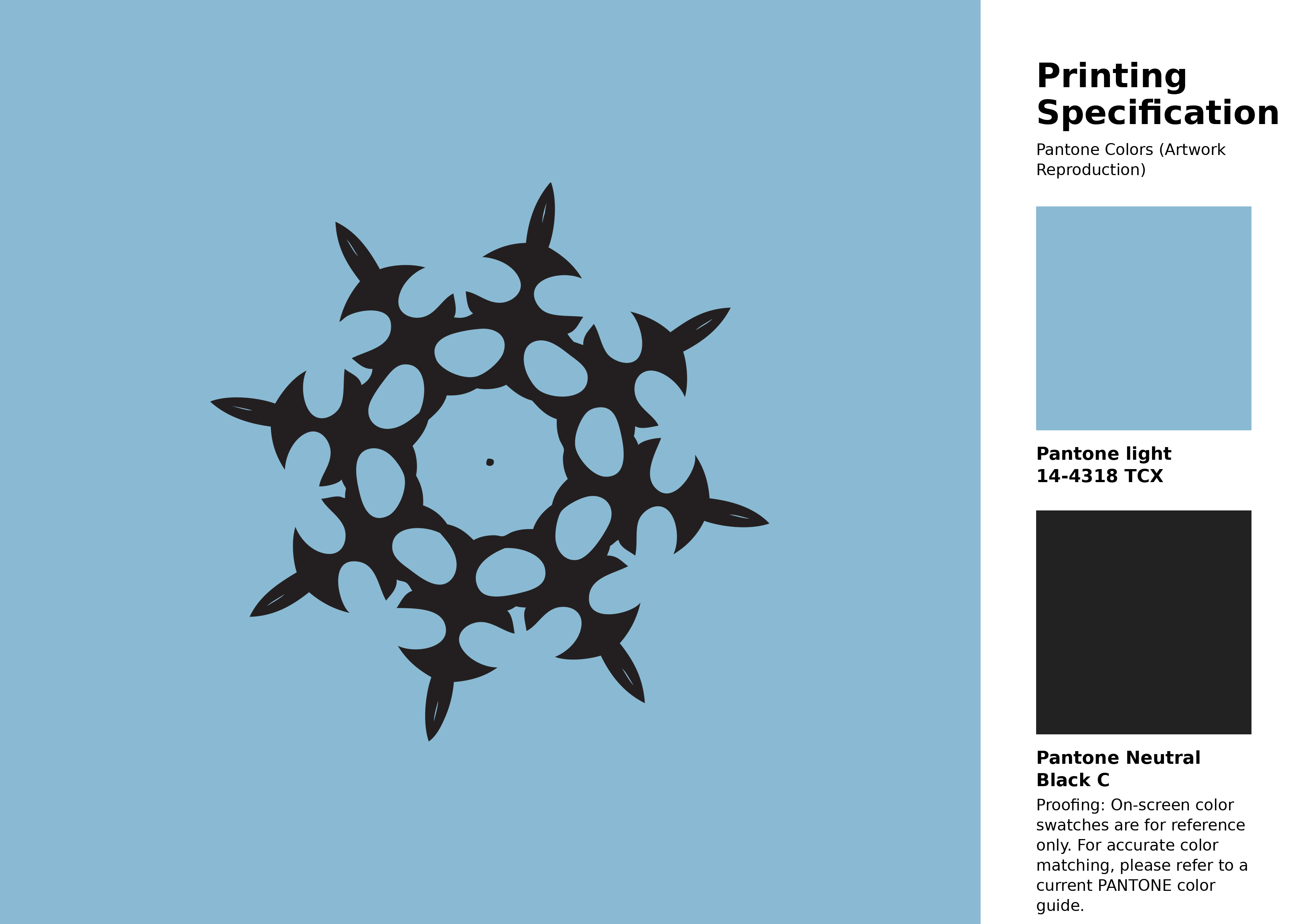High-quality artwork and graphic illustration using Pantone 14-4318 Tcx Sky Blue Color | Hex color Code #8abad3. A fantastic creative resource for designers and artists. #artwork #illustration #graphicart #8abad3