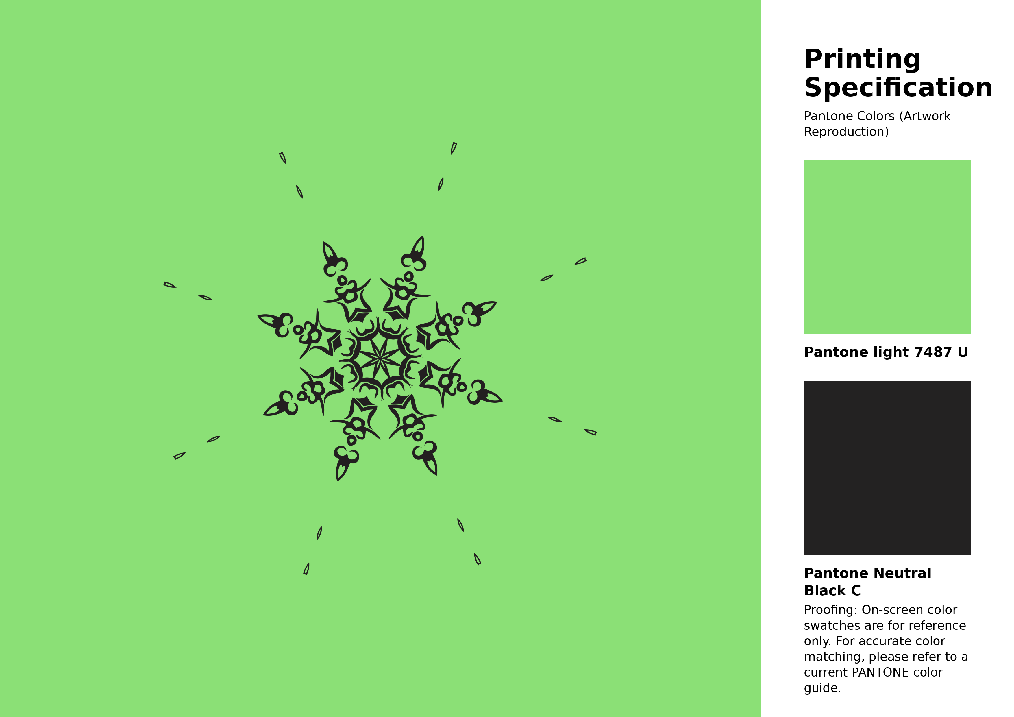 High-quality artwork and graphic illustration using Pantone 7487 U Color | Hex color Code #8be076. A fantastic creative resource for designers and artists. #artwork #illustration #graphicart #8be076